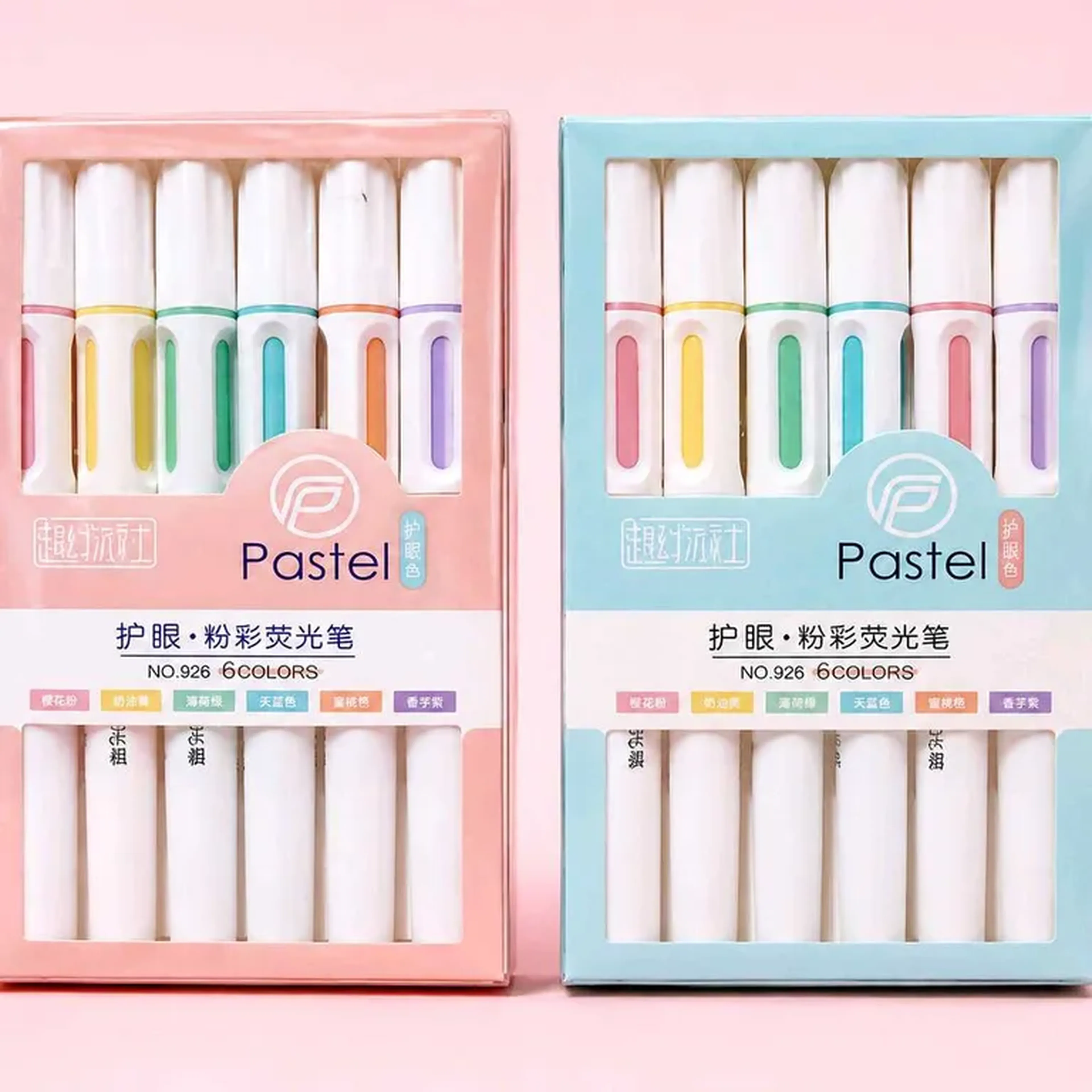 Kit Marca-texto Pastel 6und imagem