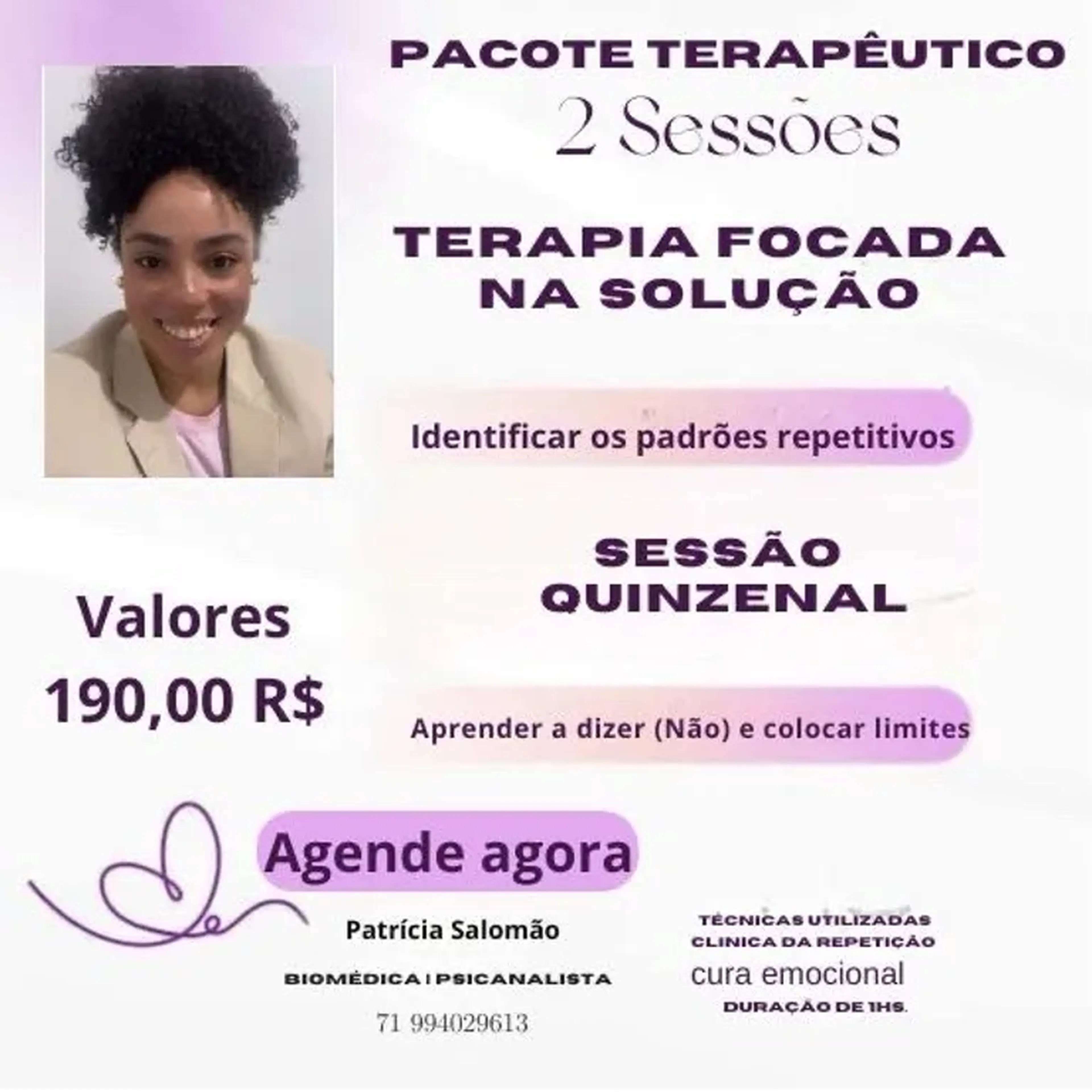 Pacote 2 sessões (Quinzenal 2x ao mês) imagem