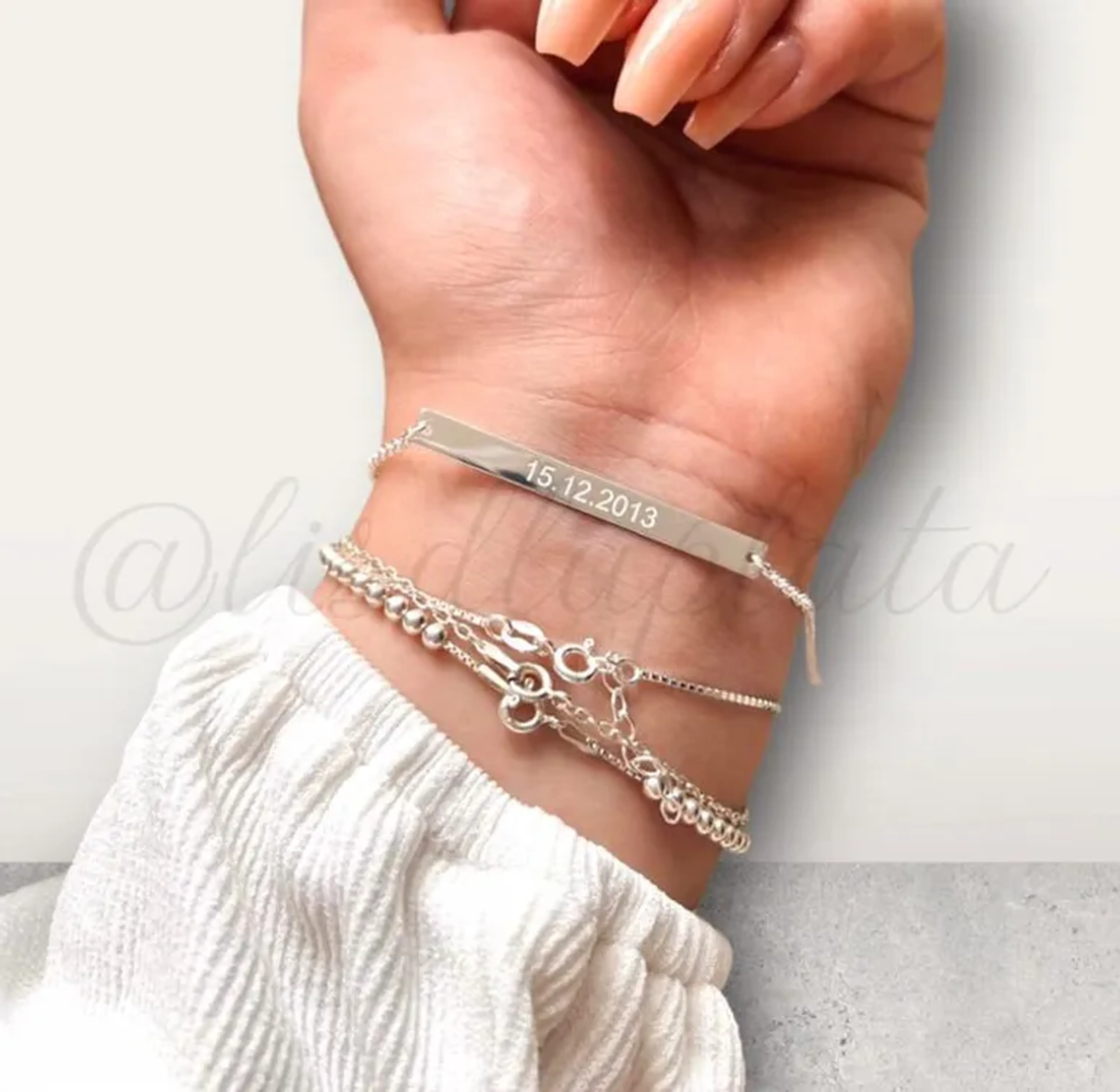 Pulseira Placa Personalizada imagem