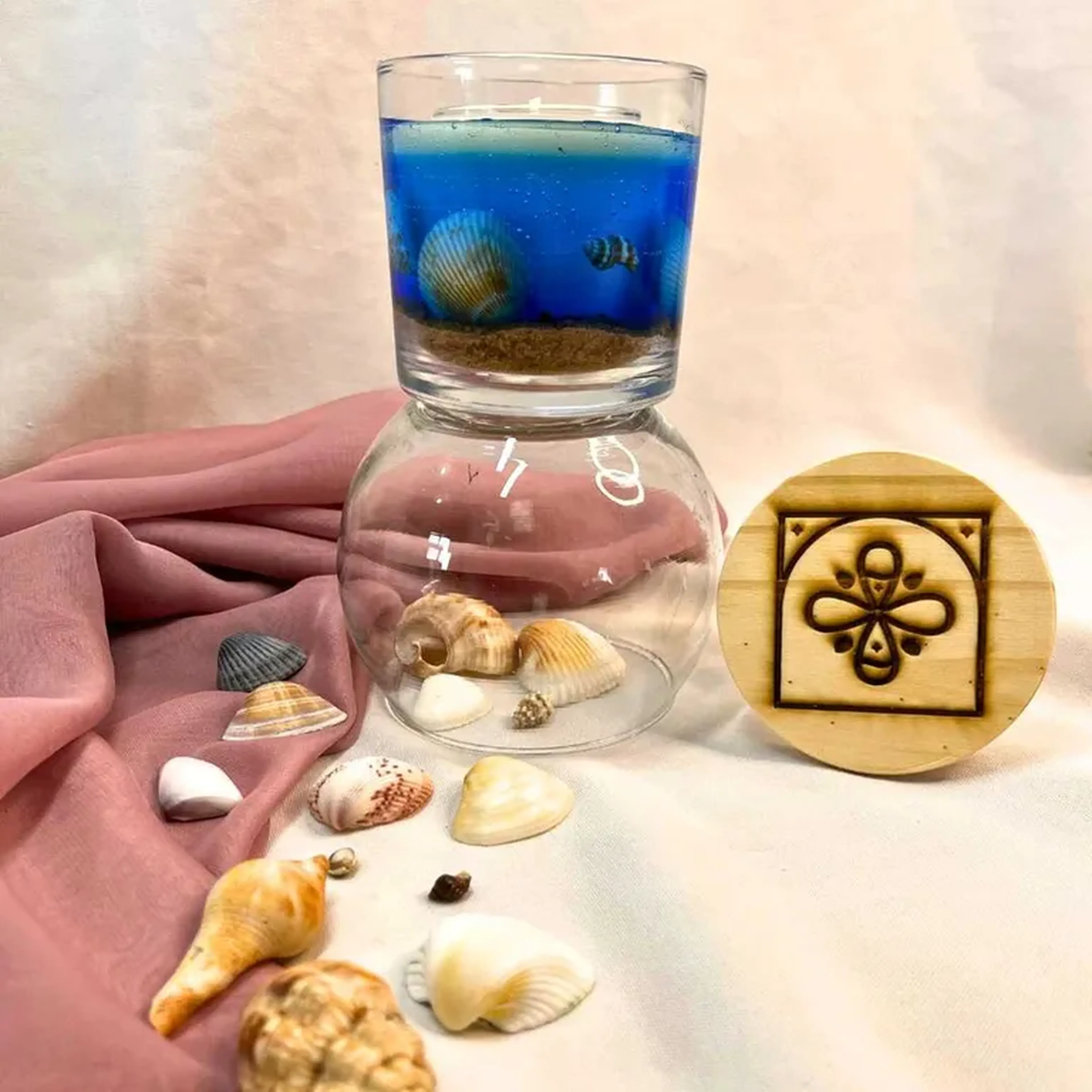 Vela aromática luminária - Mar imagem