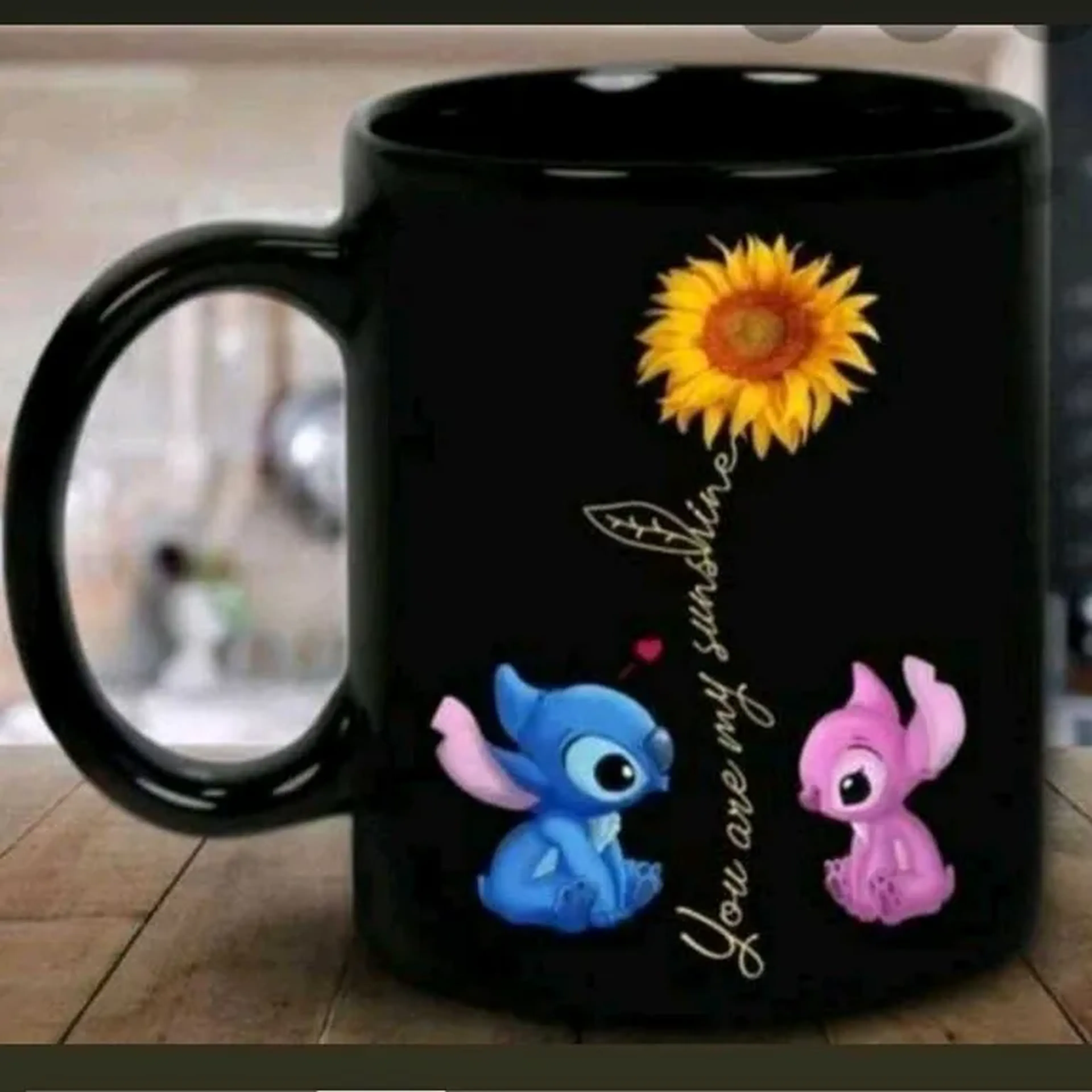 Caneca porcelana preta imagem