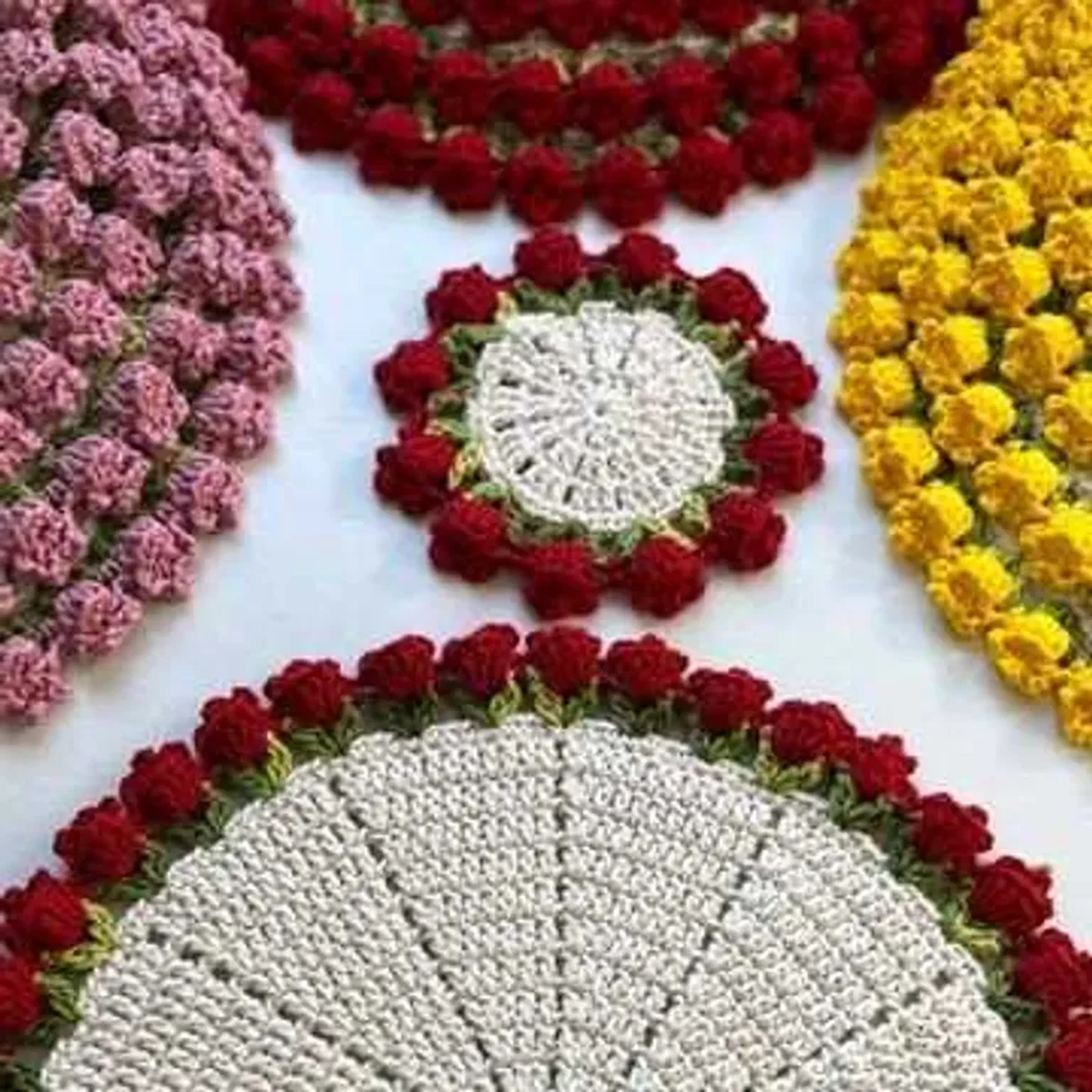 Kit 6 unidades, soutsplat de tulipas imagem