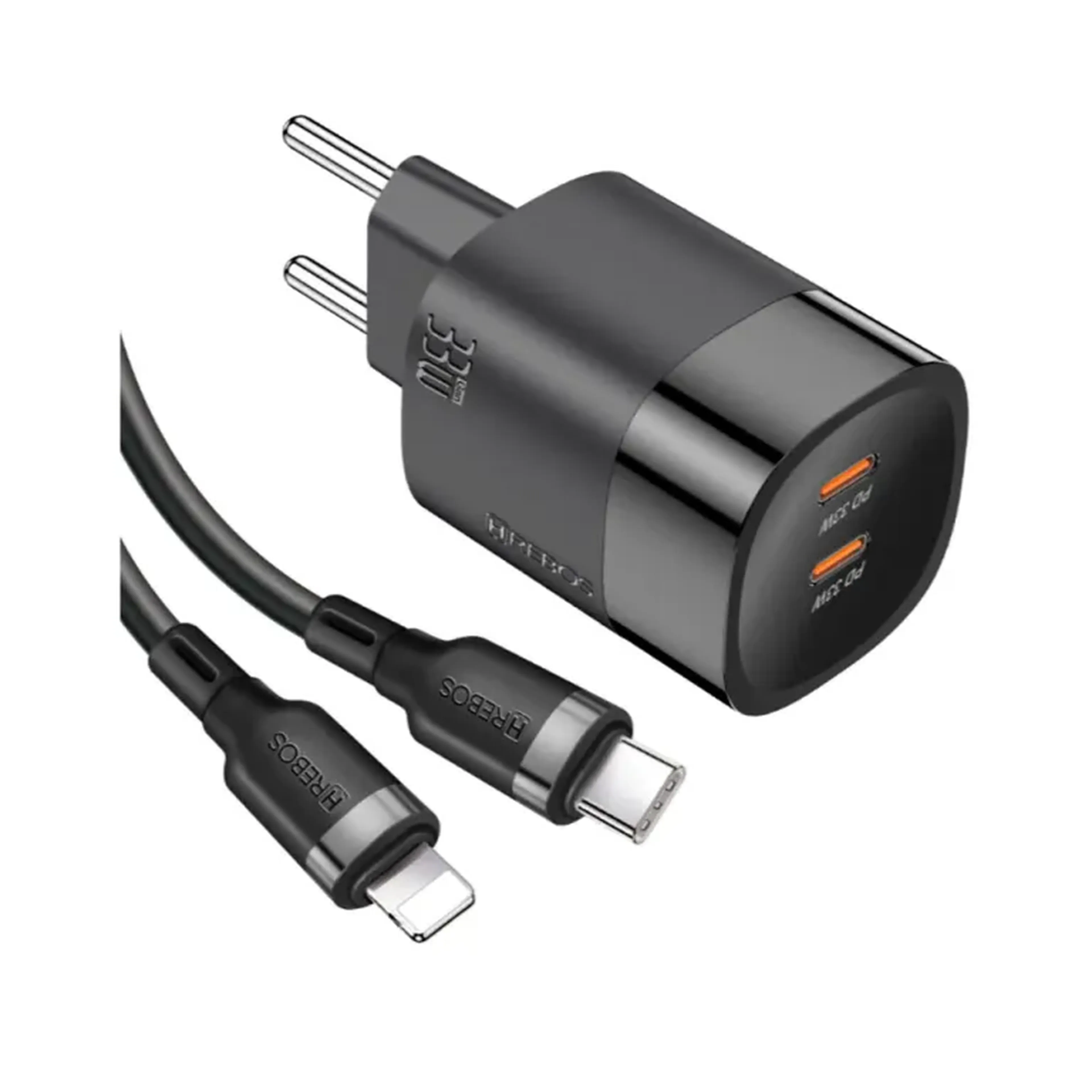 Carregador Hrebos CRG-223I, Saída USB-C para Lightning 33W imagem
