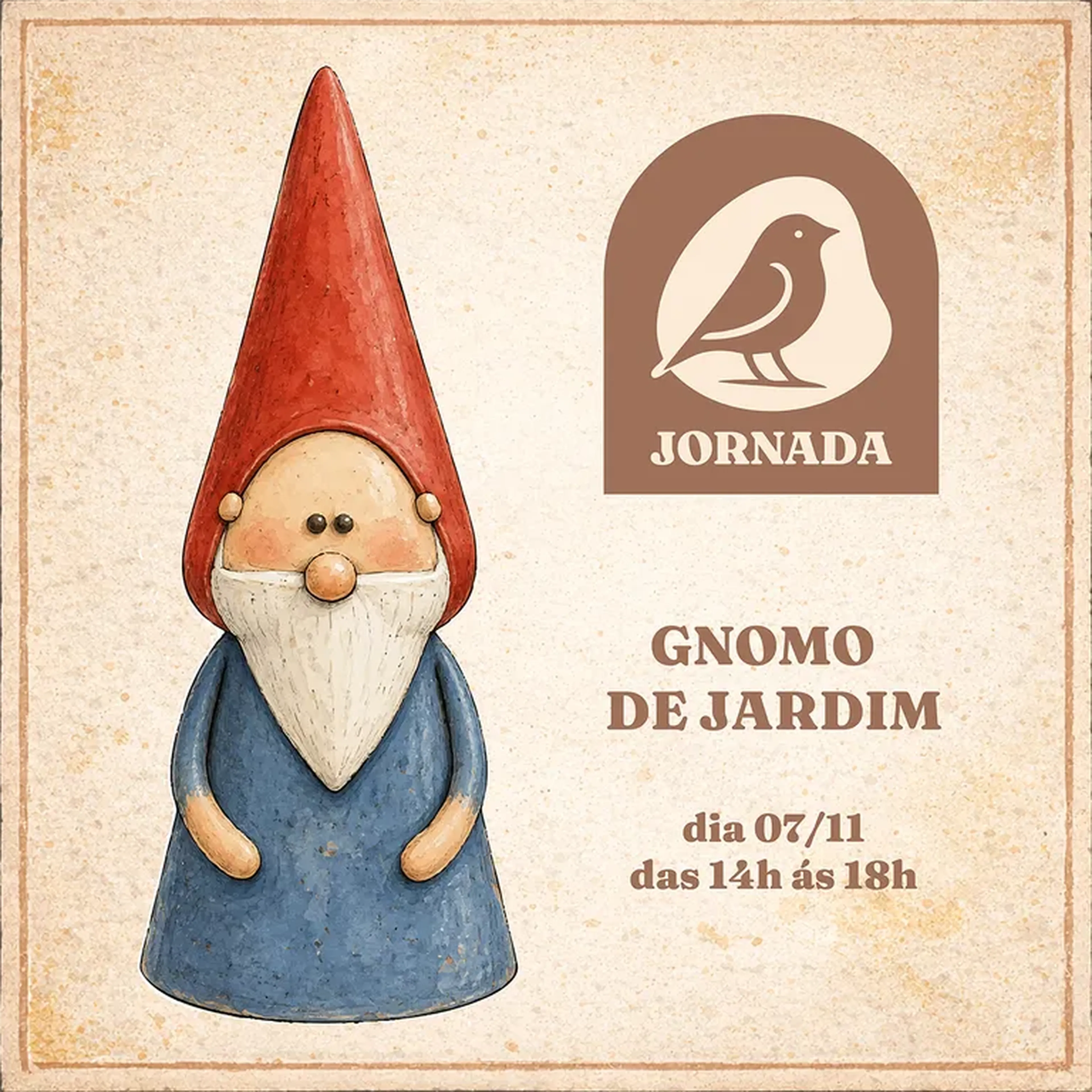 GNOMO DE JARDIM | Oficina Jornada 9 imagem