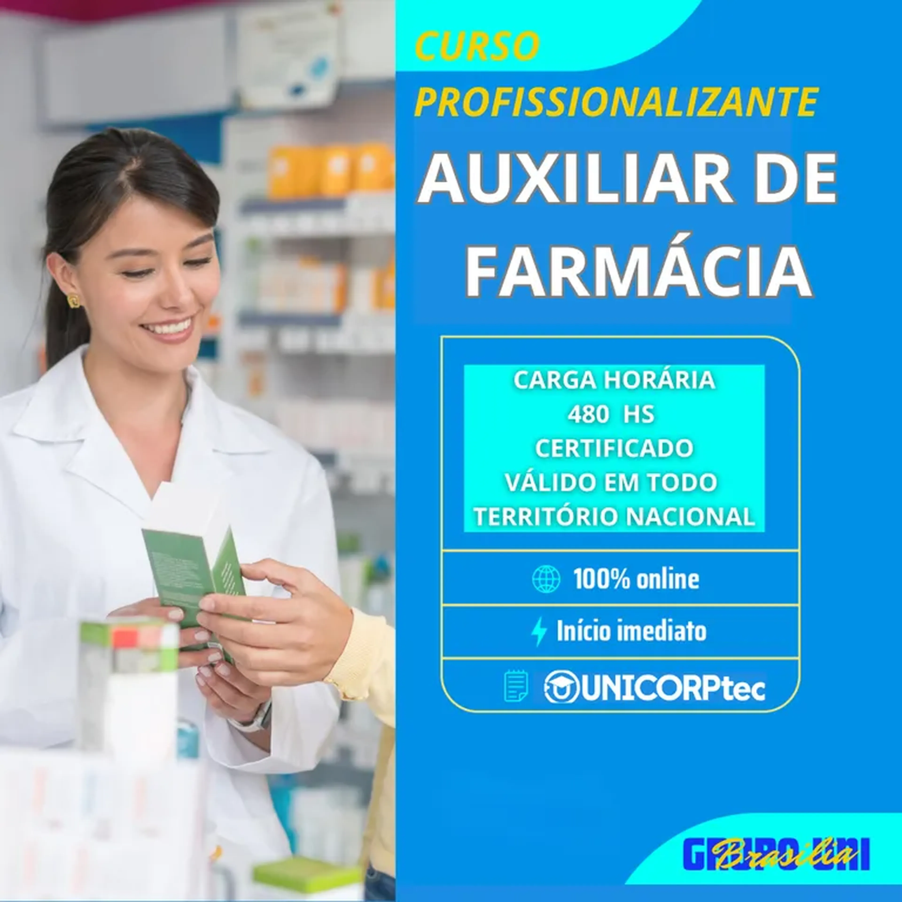 curso auxiliar de farmácia de manipulação imagem