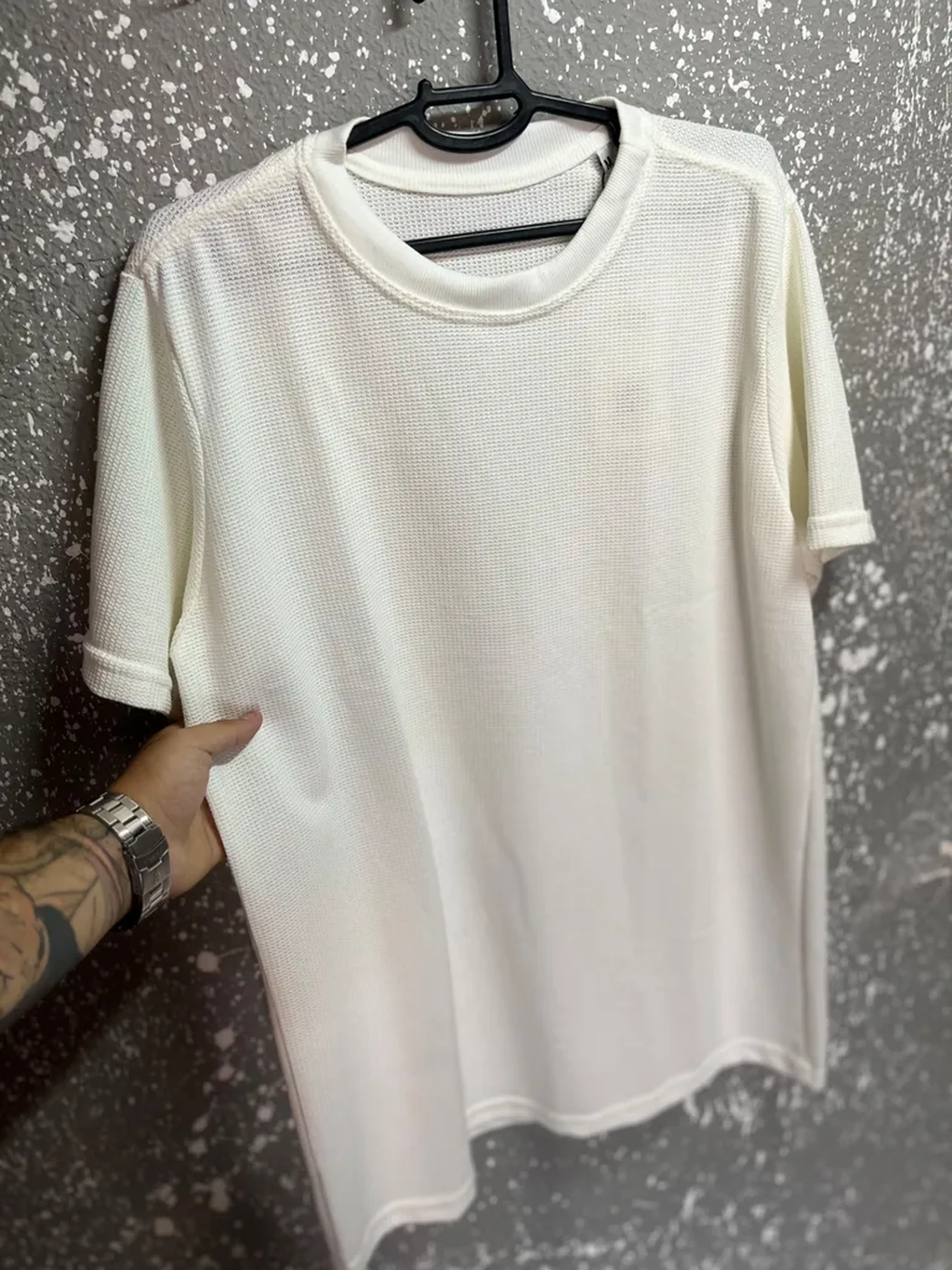 Camisa casual texturizada imagem