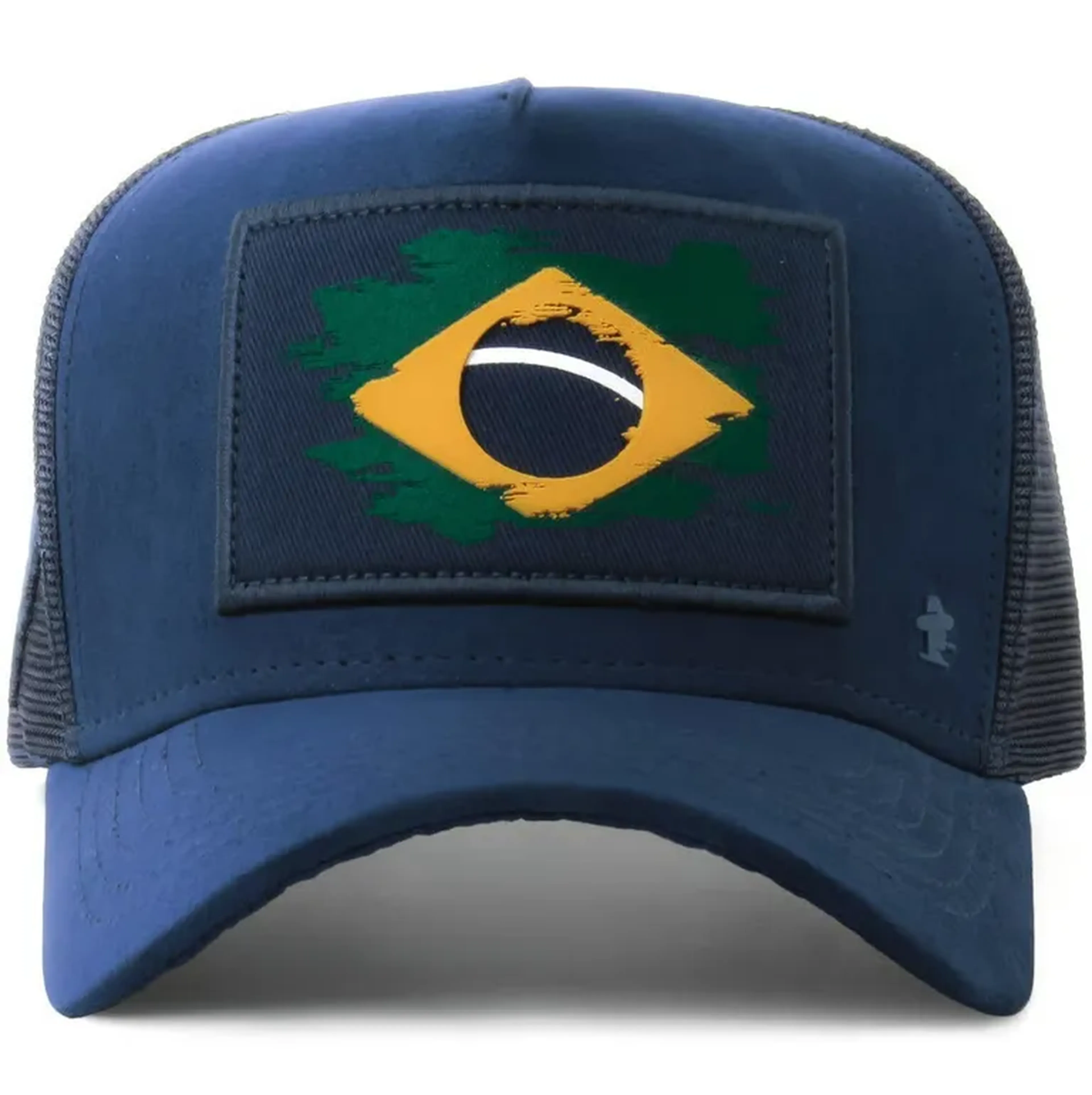 Boné Sacudido's - Bandeira do Brasil - Azul Marinho imagem