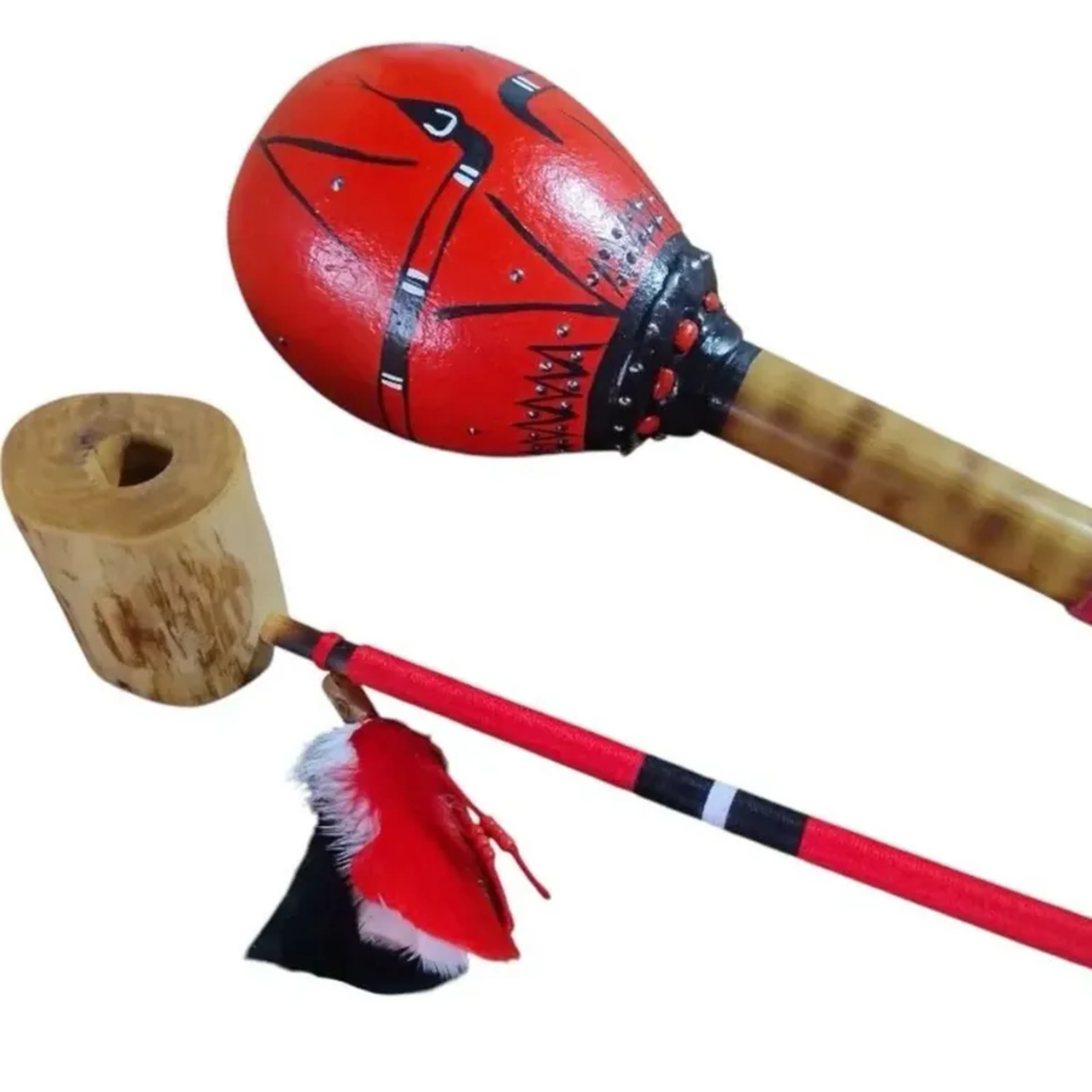 Maracá + Cachimbo - Cobra Coral - Indígena imagem