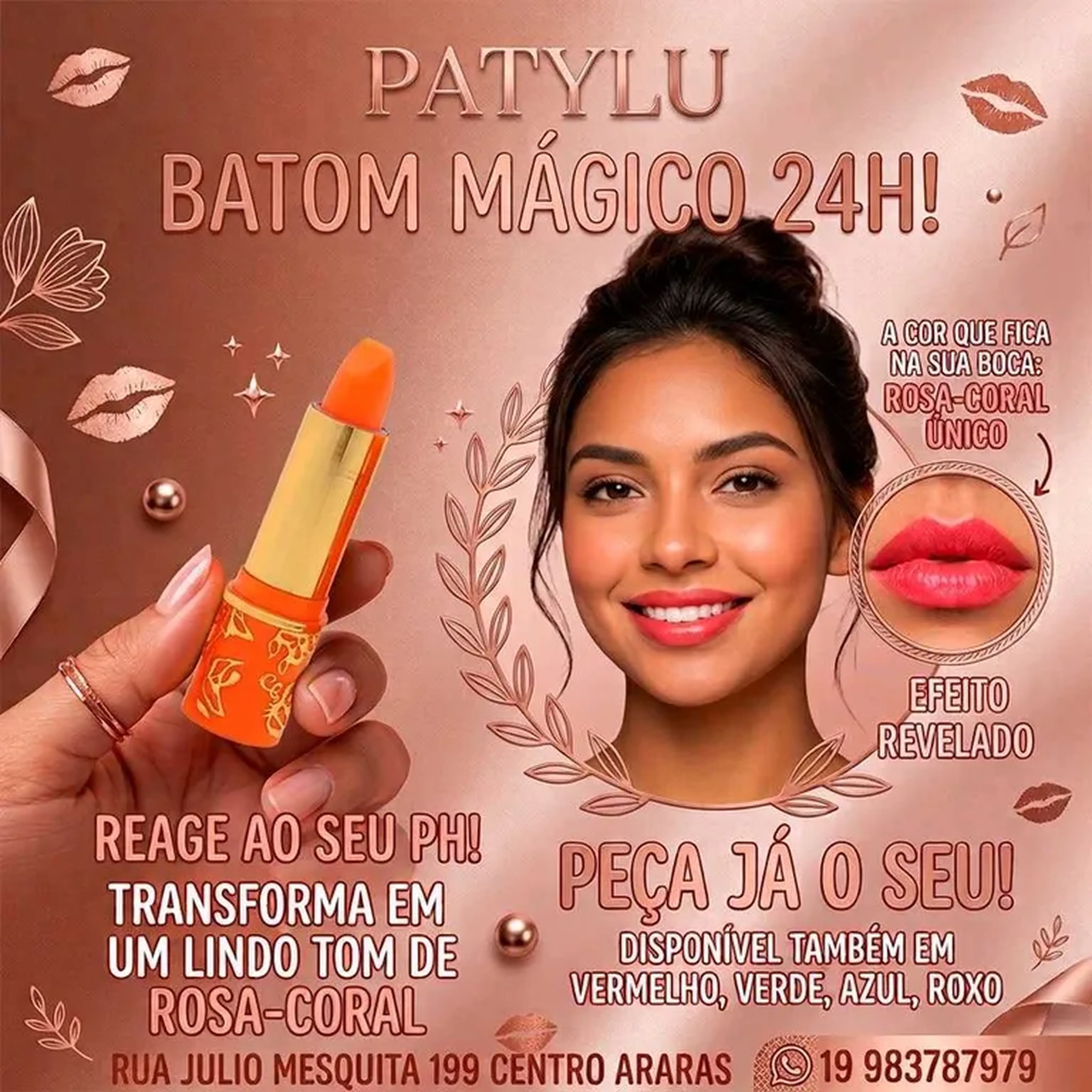 Batom 24 horas Laranja imagem