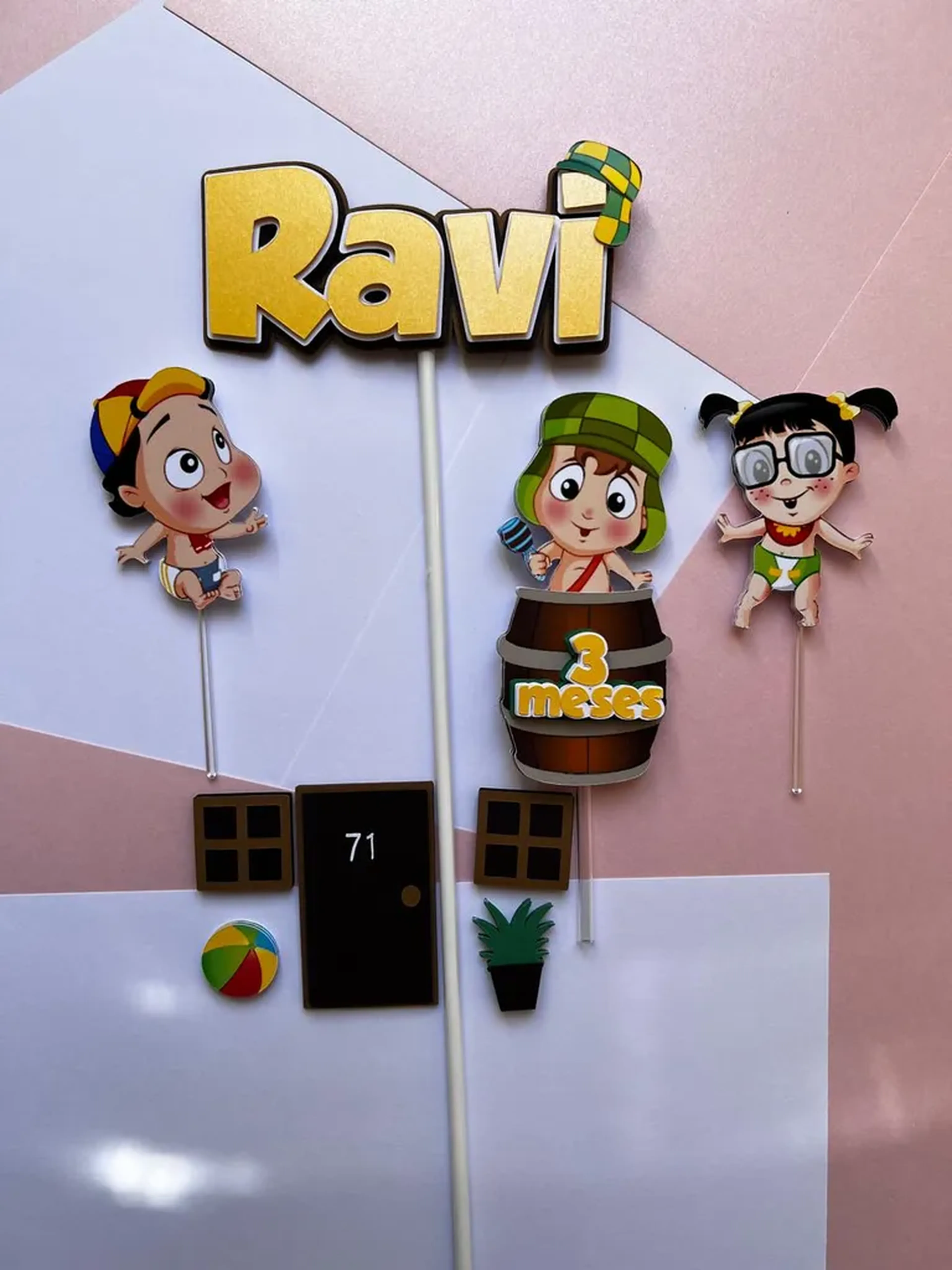 Arquivo Digital Topo de bolo - Chaves imagem