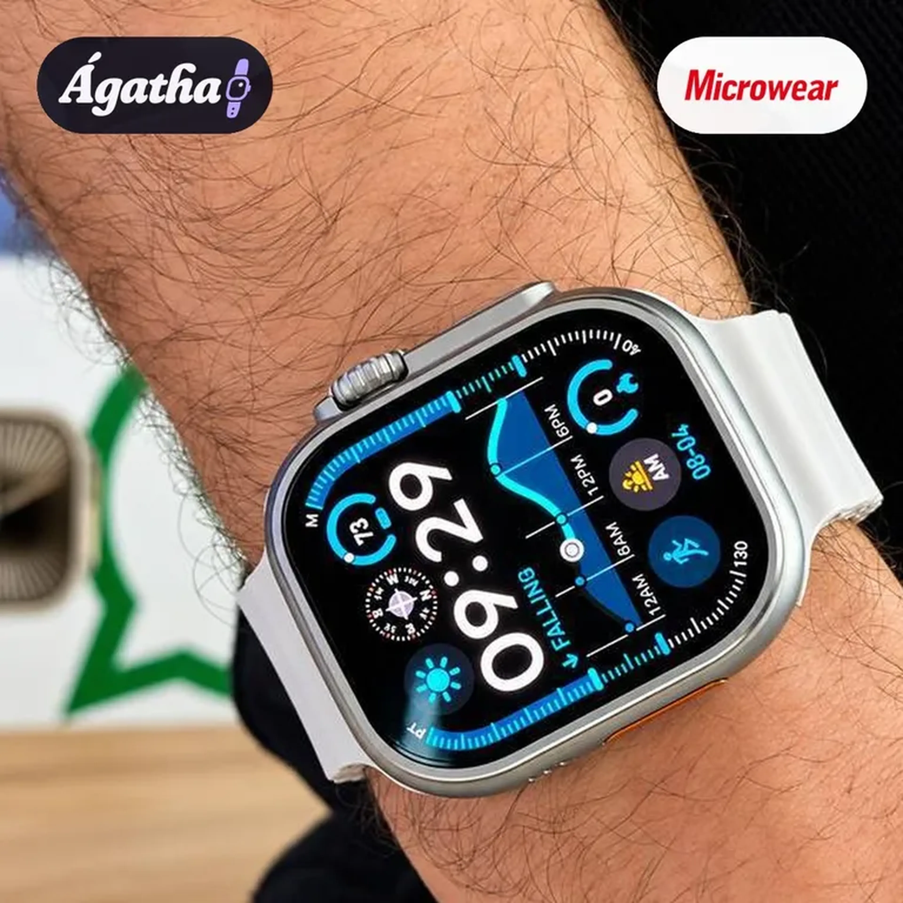 Smartwatch U4 Plus — estilo Ultra 49 mm AMOLED imagem