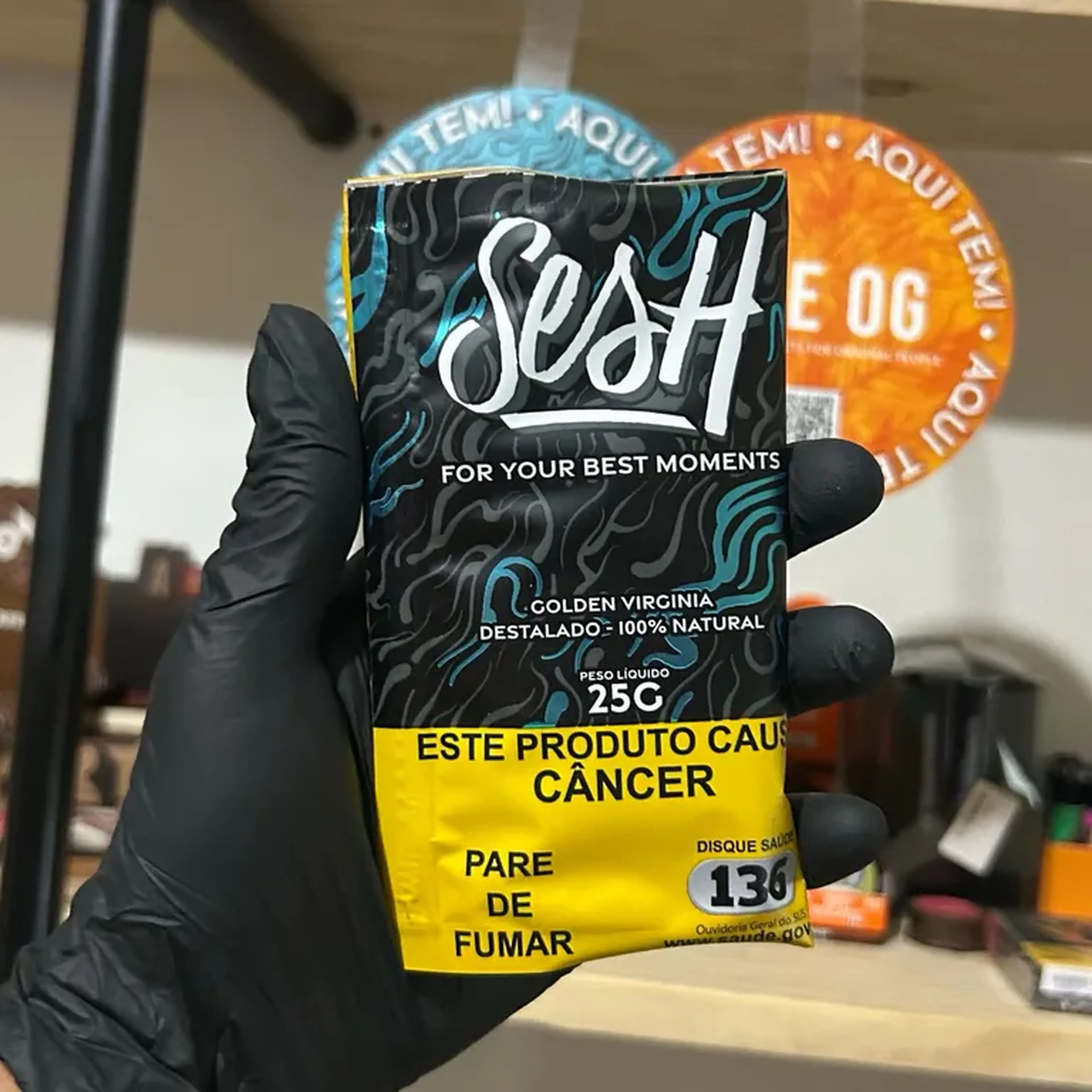 Tabaco Sesh Golden Virginia Destalado 25g imagem