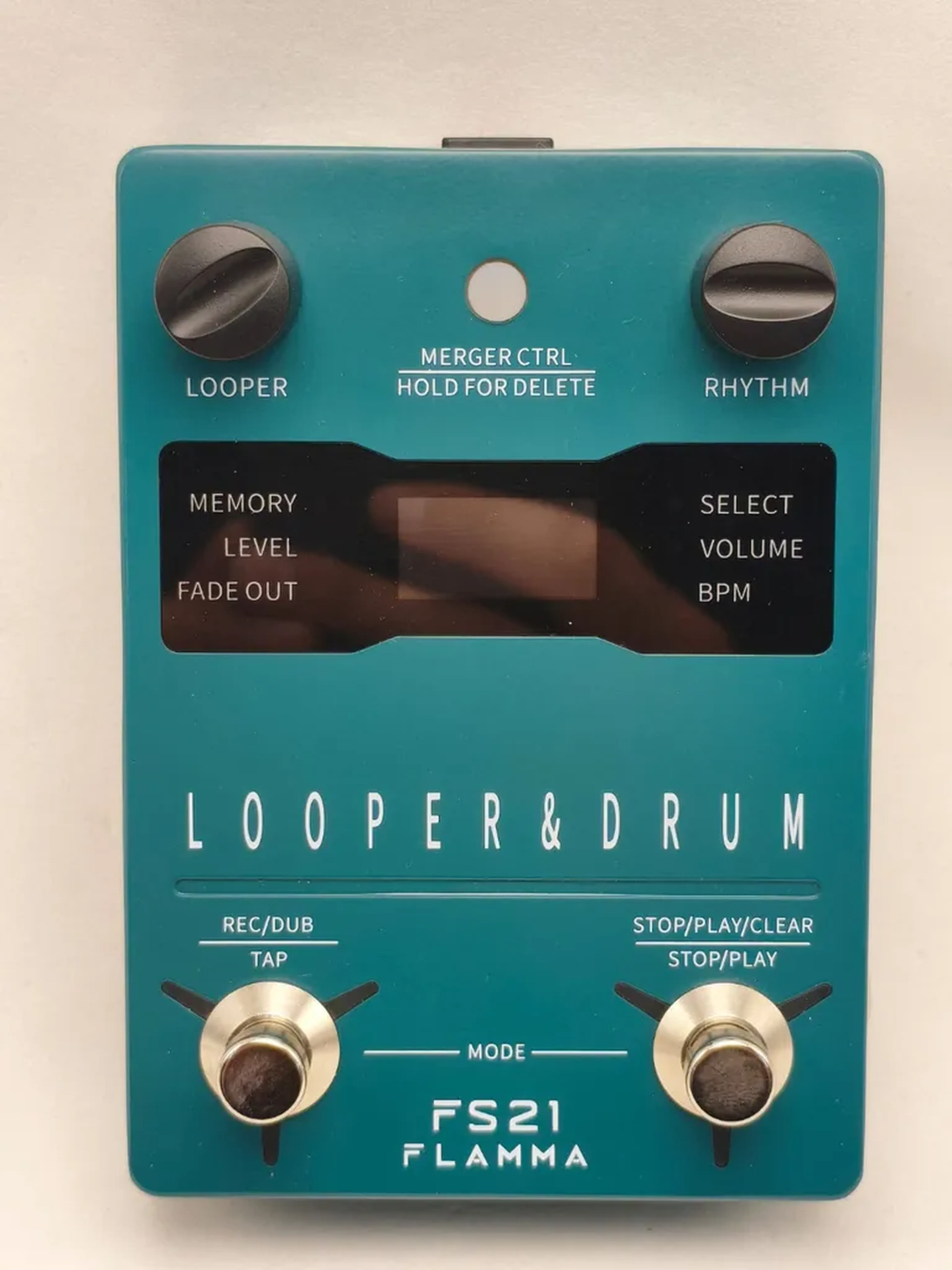 Pedal Flamma FS21 Drum Machine e Looper – Pedal Stereo imagem
