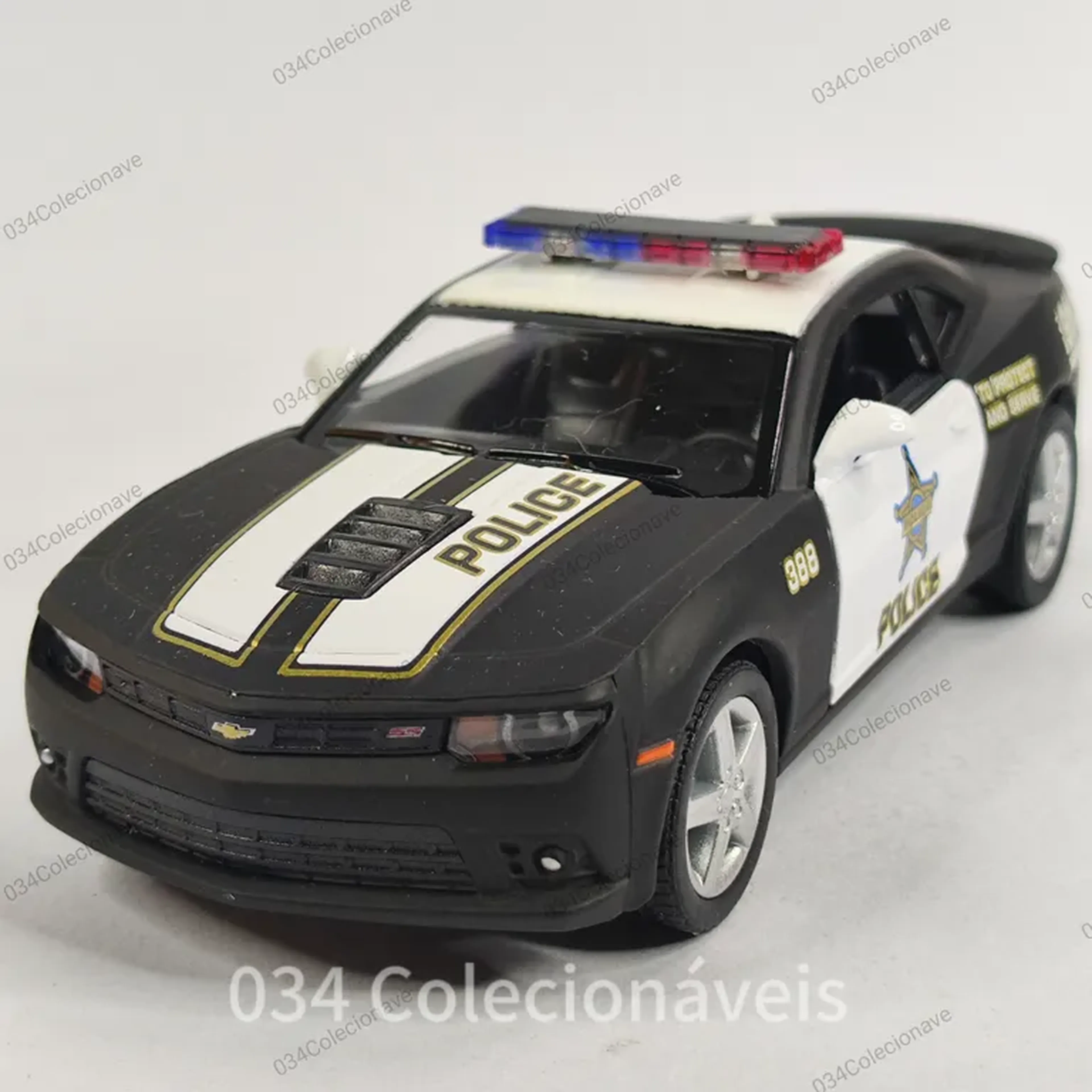 Miniatura Camaro de Policia Kinsmart imagem