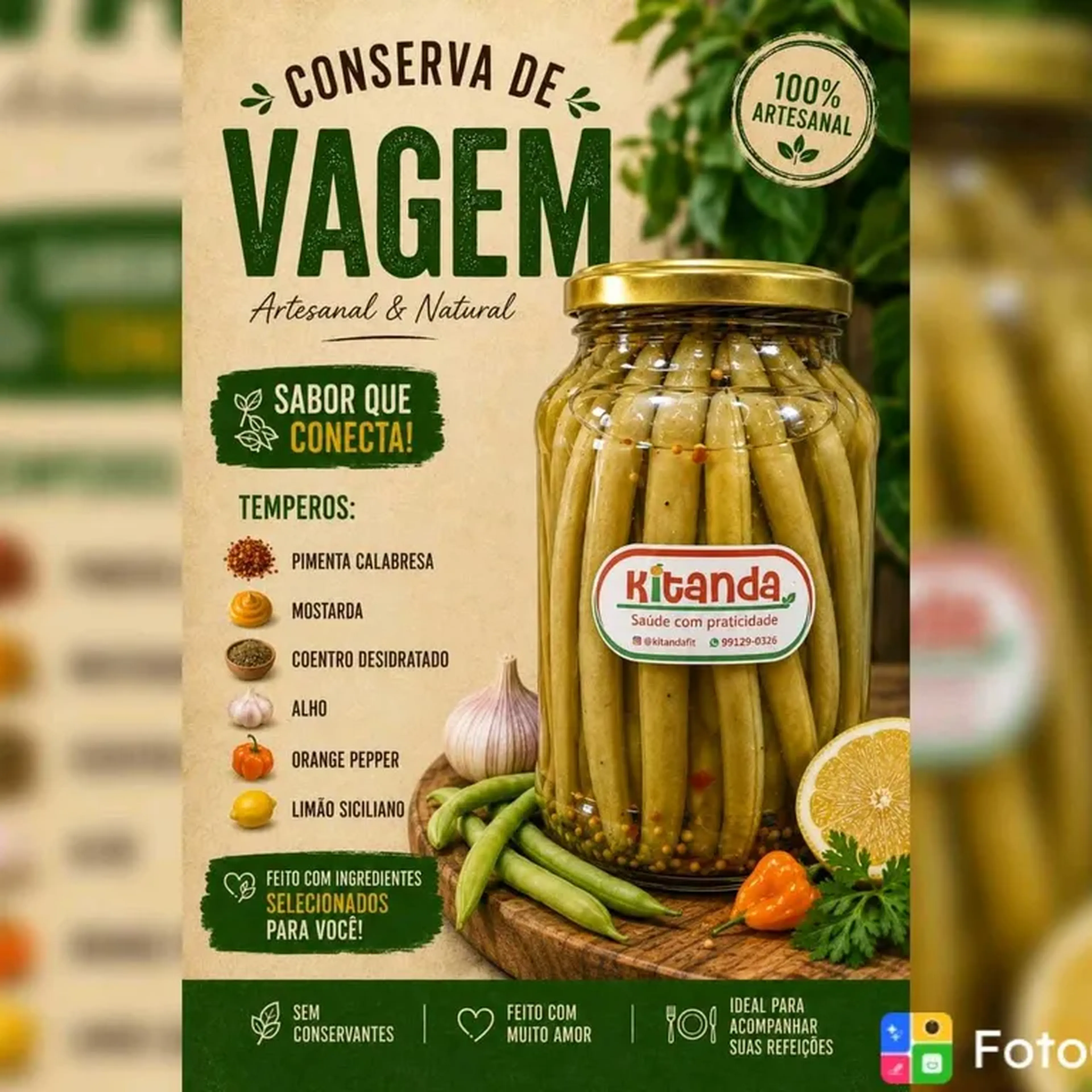 Conserva de Quiabo imagem