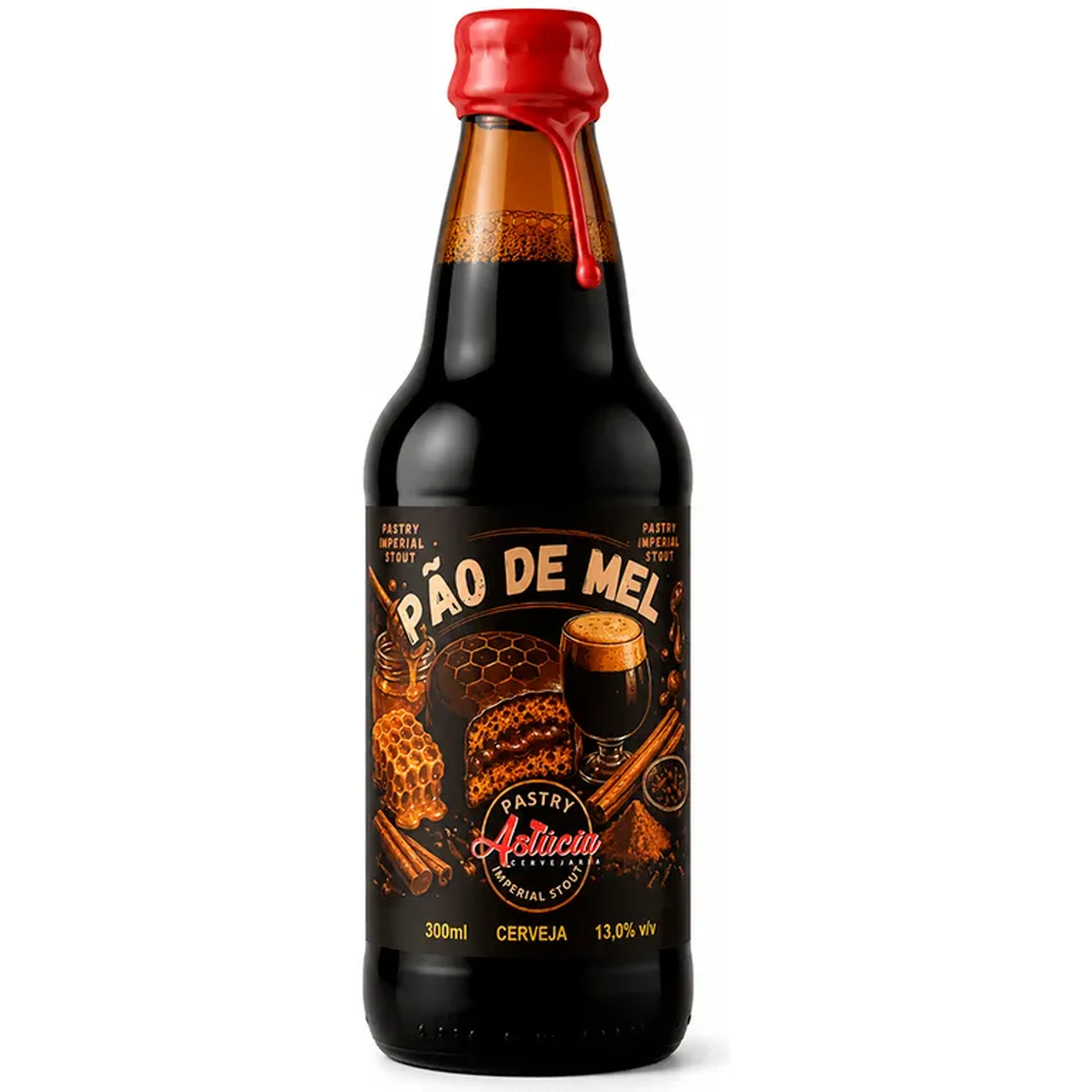 Cerveja Astúcia Pão de Mel - Pastry Imperial Stout - Garrafa 300 imagem