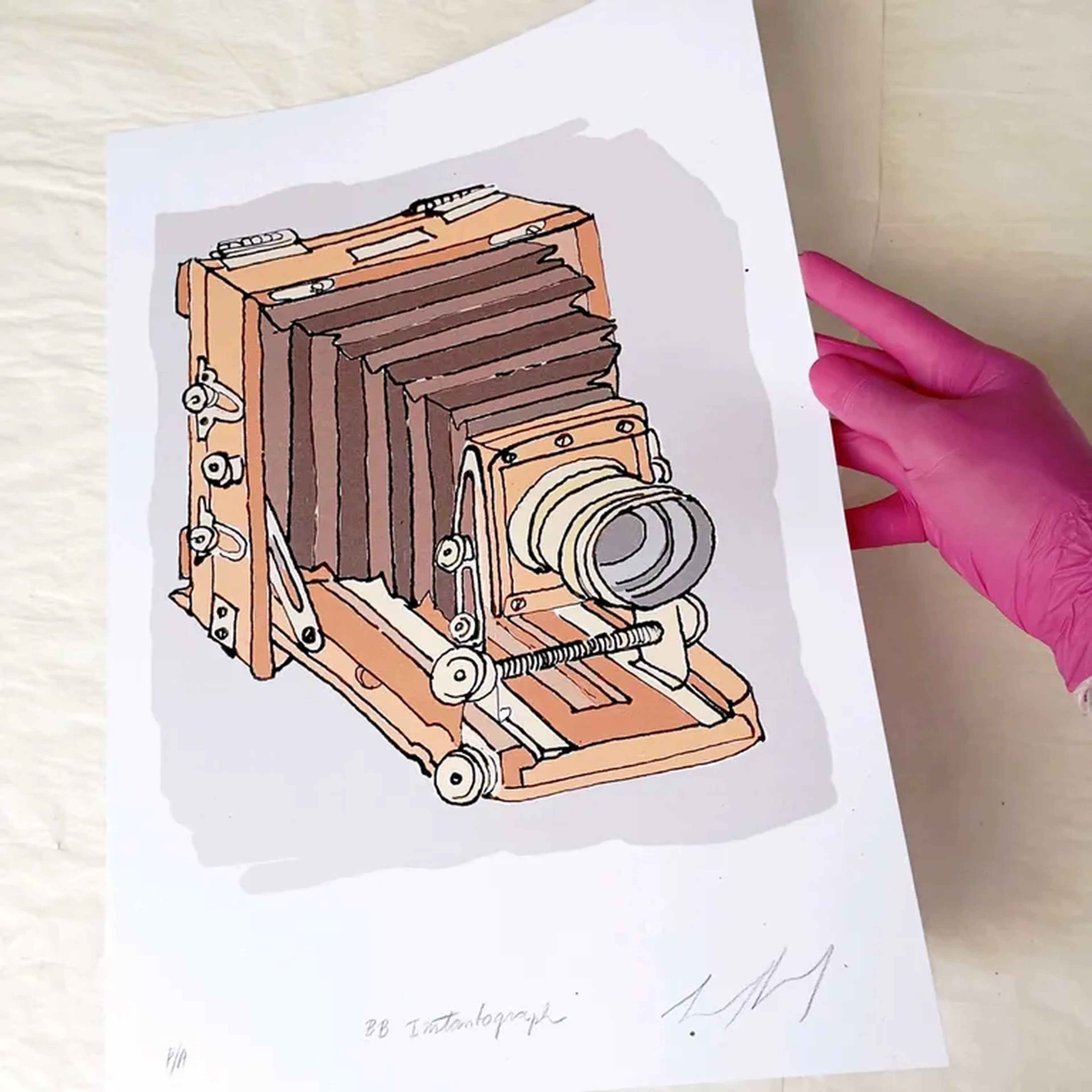 We Love Cameras - Lancaster - 30x42 cm gravura assinada imagem