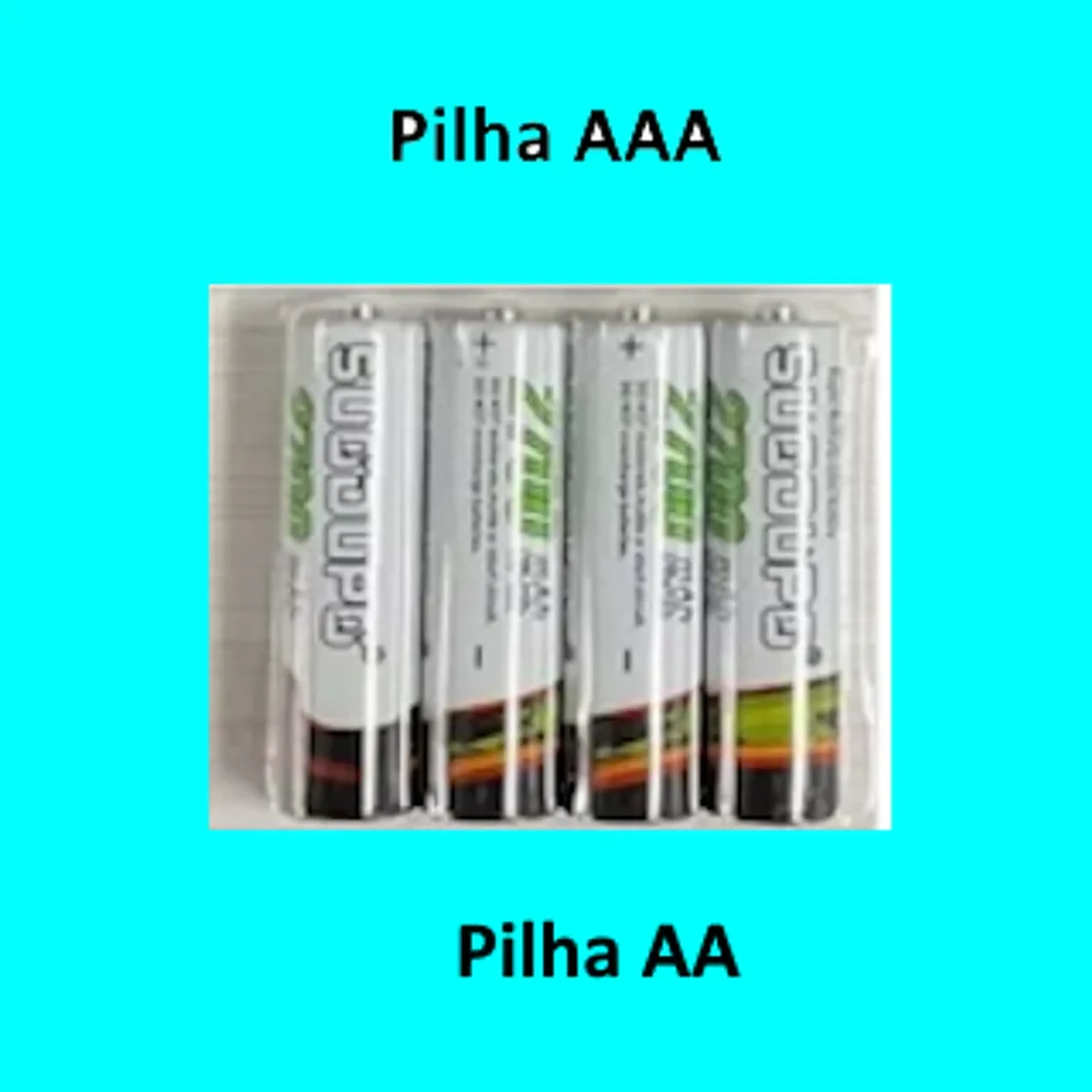 Pilha Plus AA Média 4 Unidades imagem