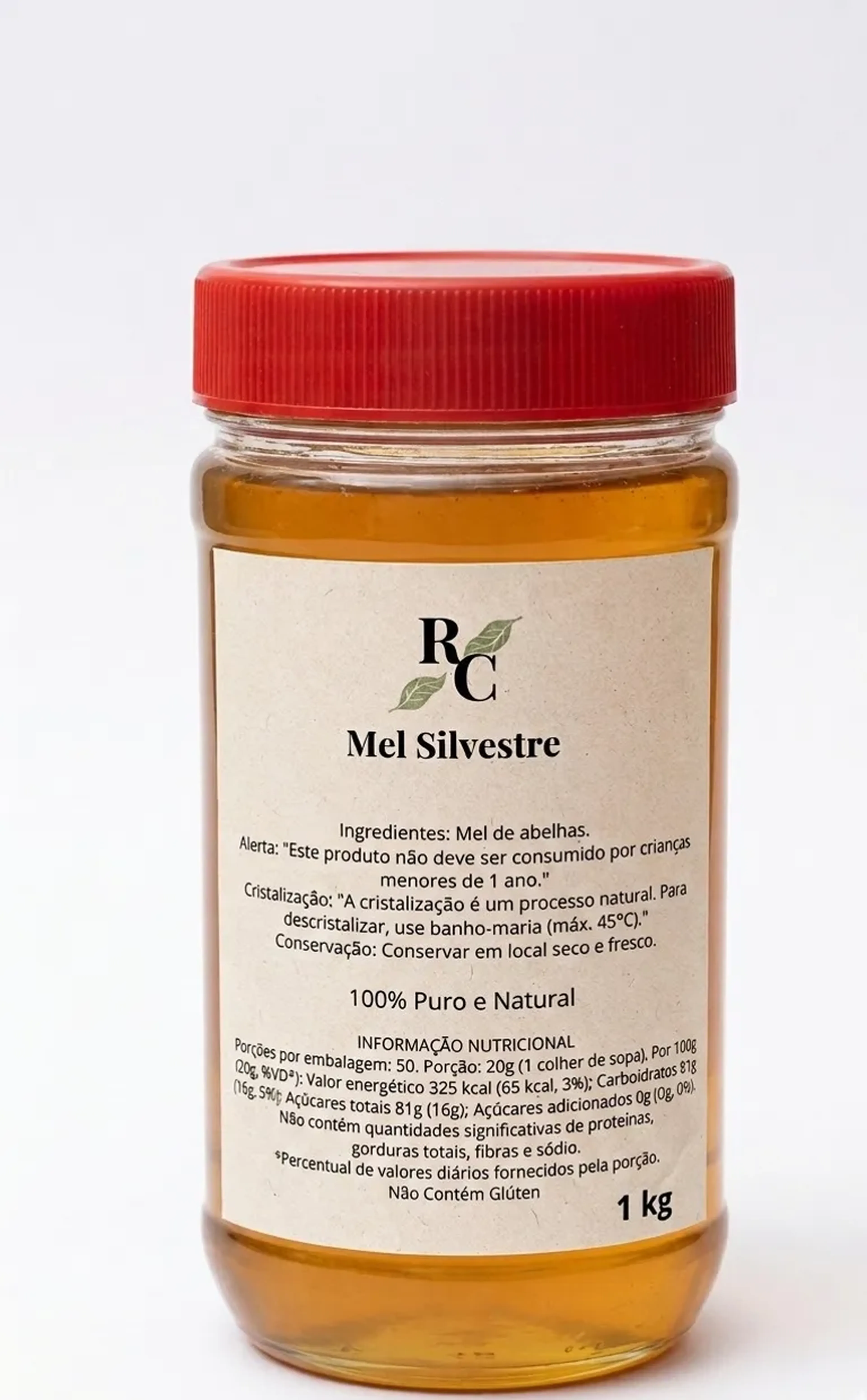 Mel Silvestre de Abelhas Apis Melífera 1Kg imagem