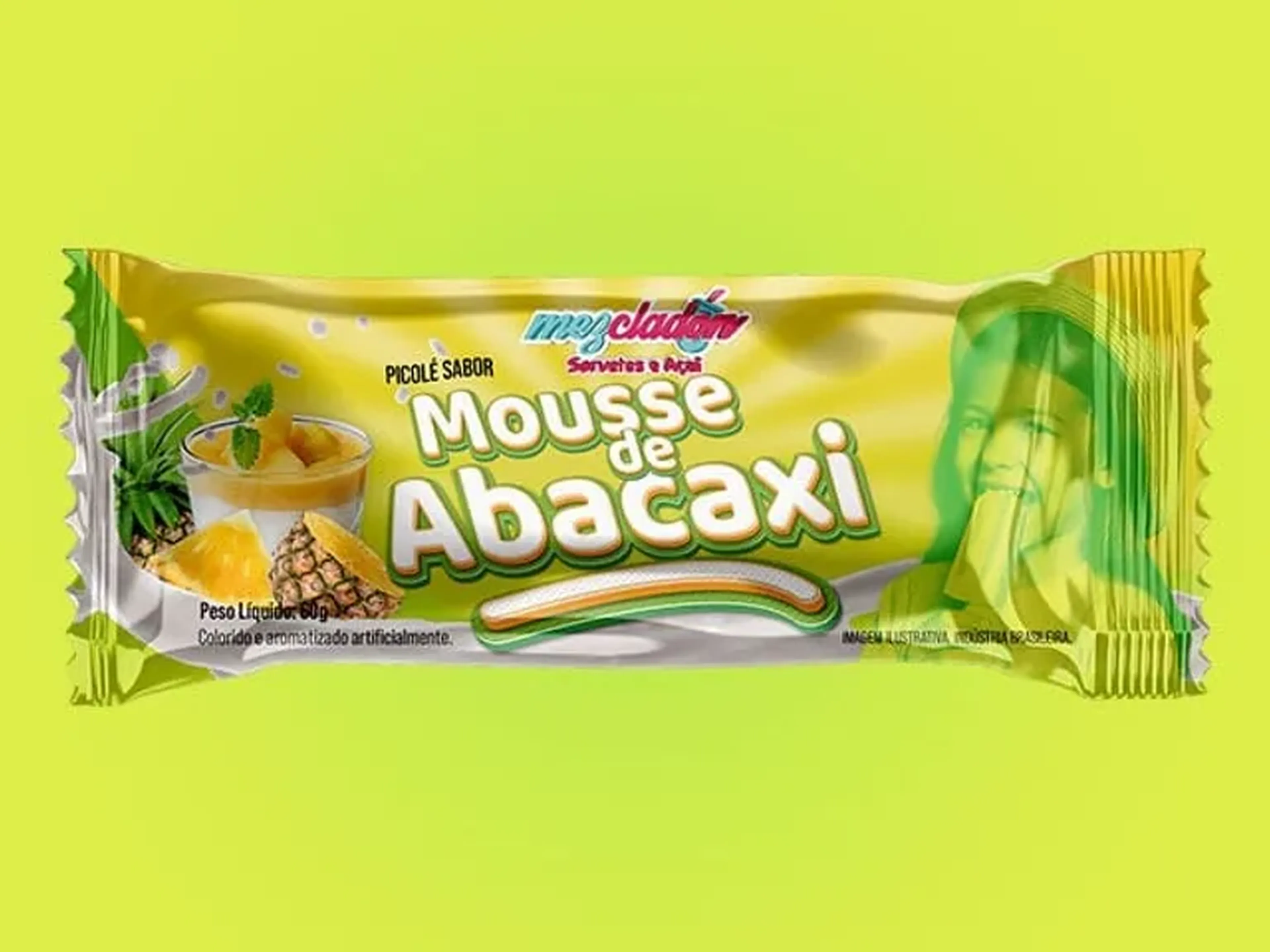 Picolé de mousse de abacaxi Mezcladon imagem