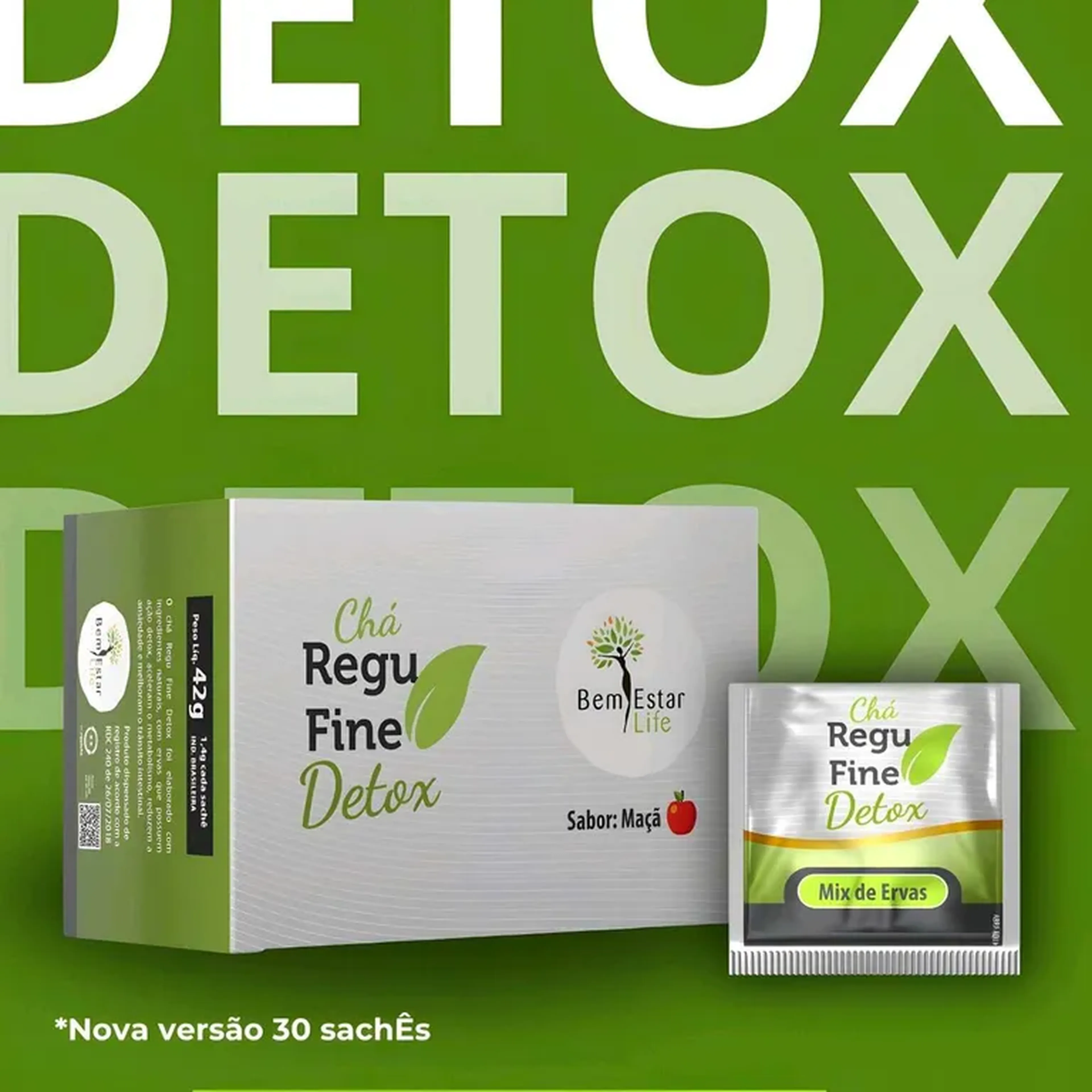 Chá Regu Fine Detox 30 sachês imagem