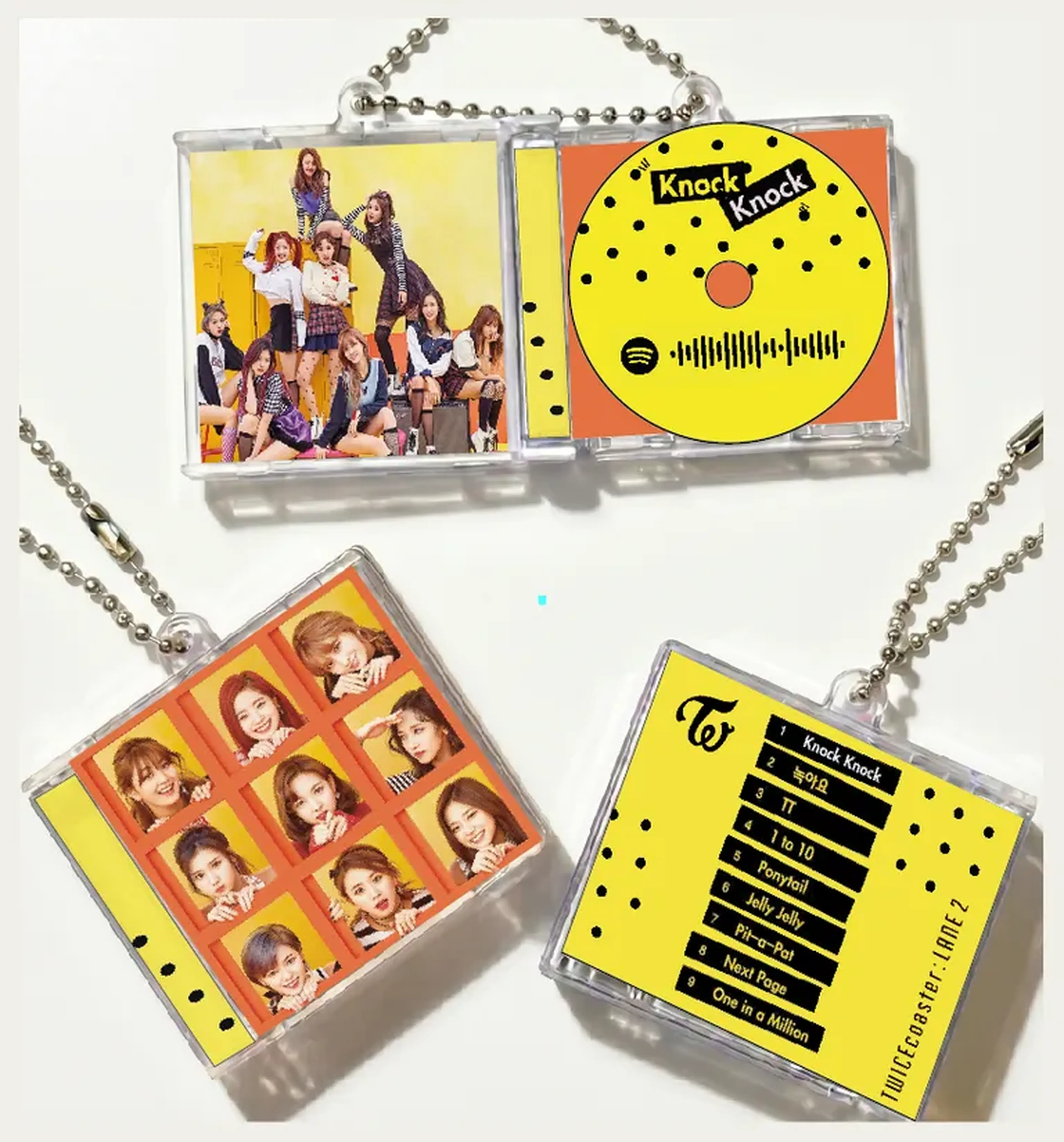 Chaveiro CD Mini Álbum Acrílico com Código Spotify - Twice ONCE imagem
