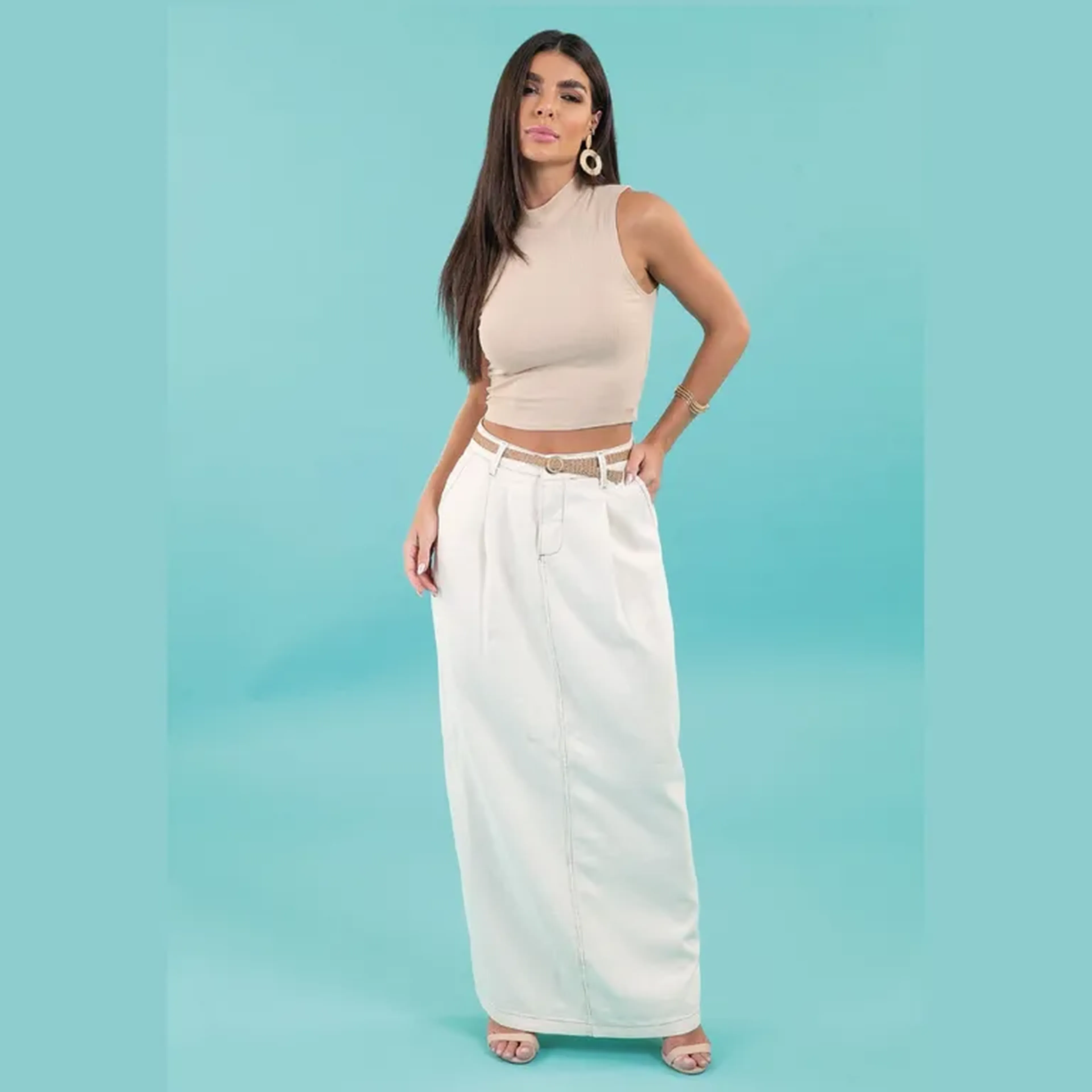 3277 I SAIA LONGA JEANS imagem