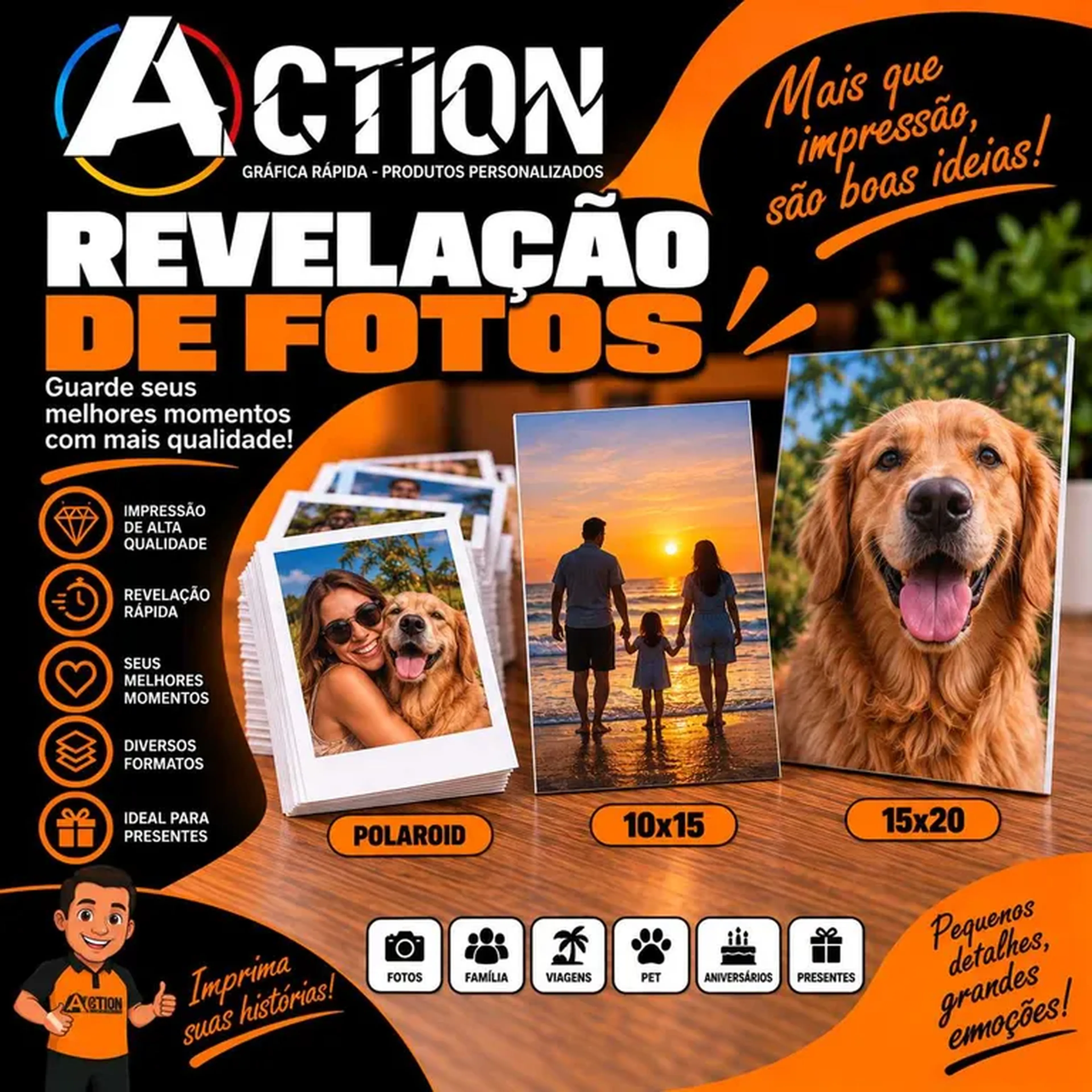 Revelação de foto imagem