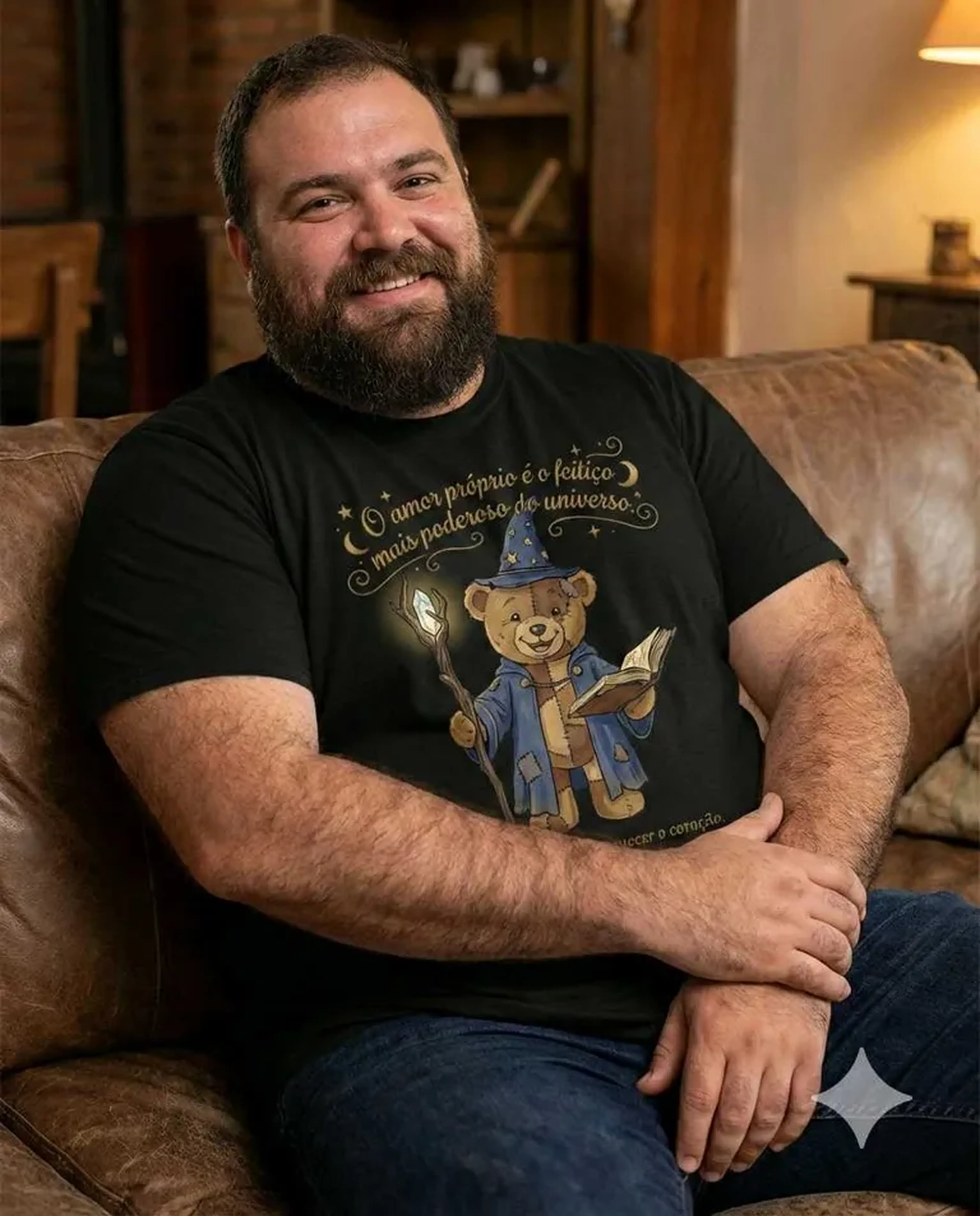 Camiseta Preta - Magia do Amor próprio imagem