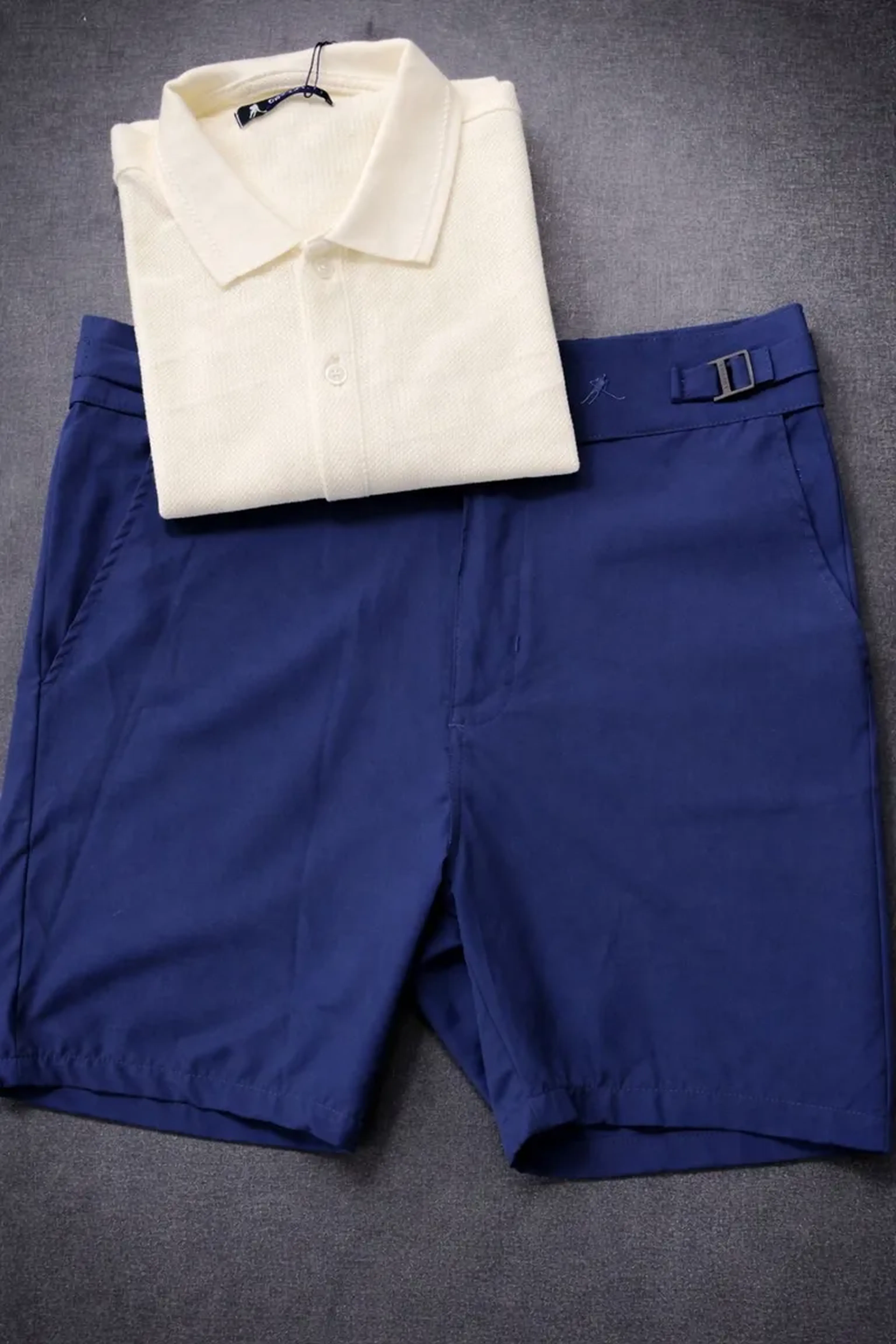 Short Alfaiataria Sport Fino Azul Marinho imagem