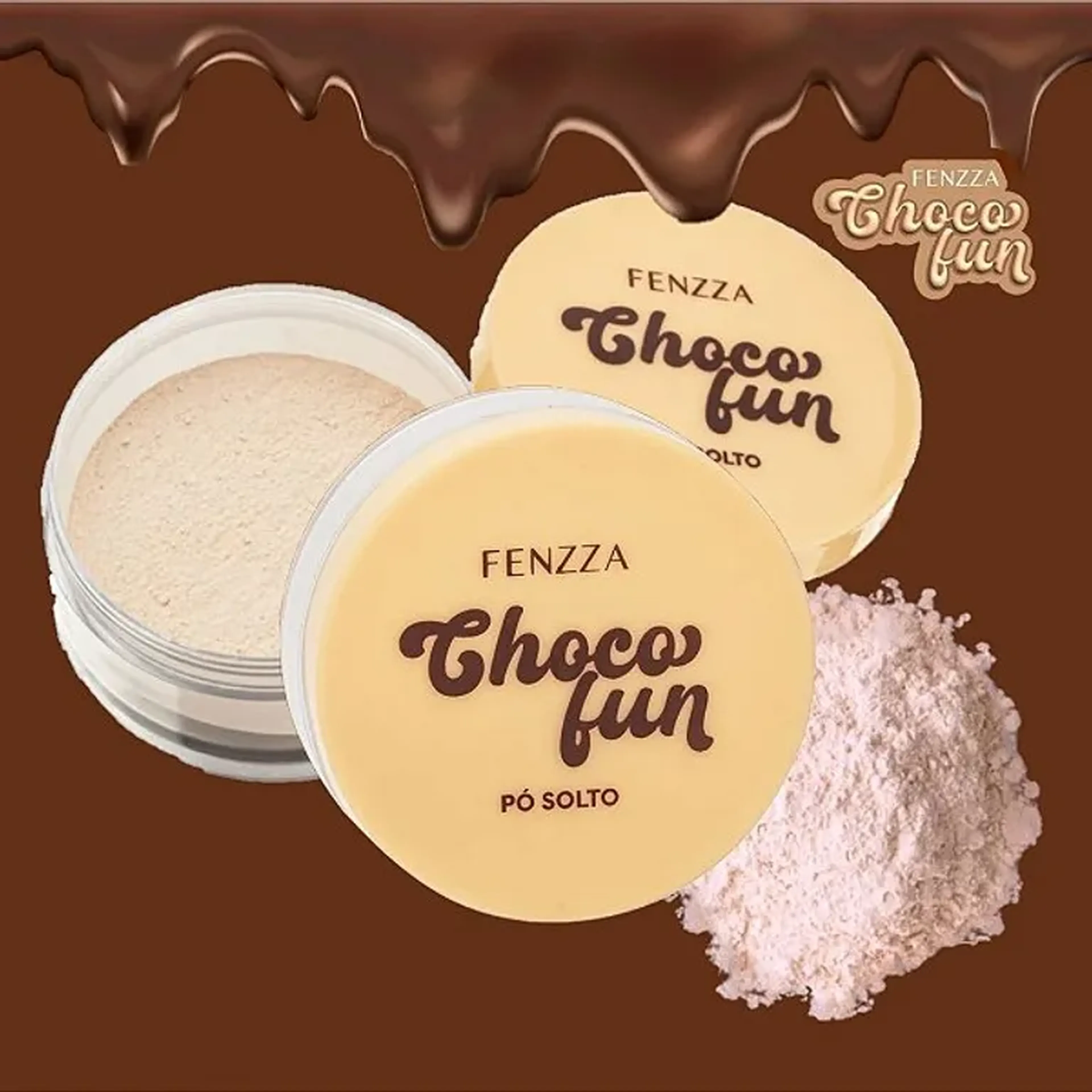 Pó Solto Fenzza Chocofun Chocolate Branco imagem