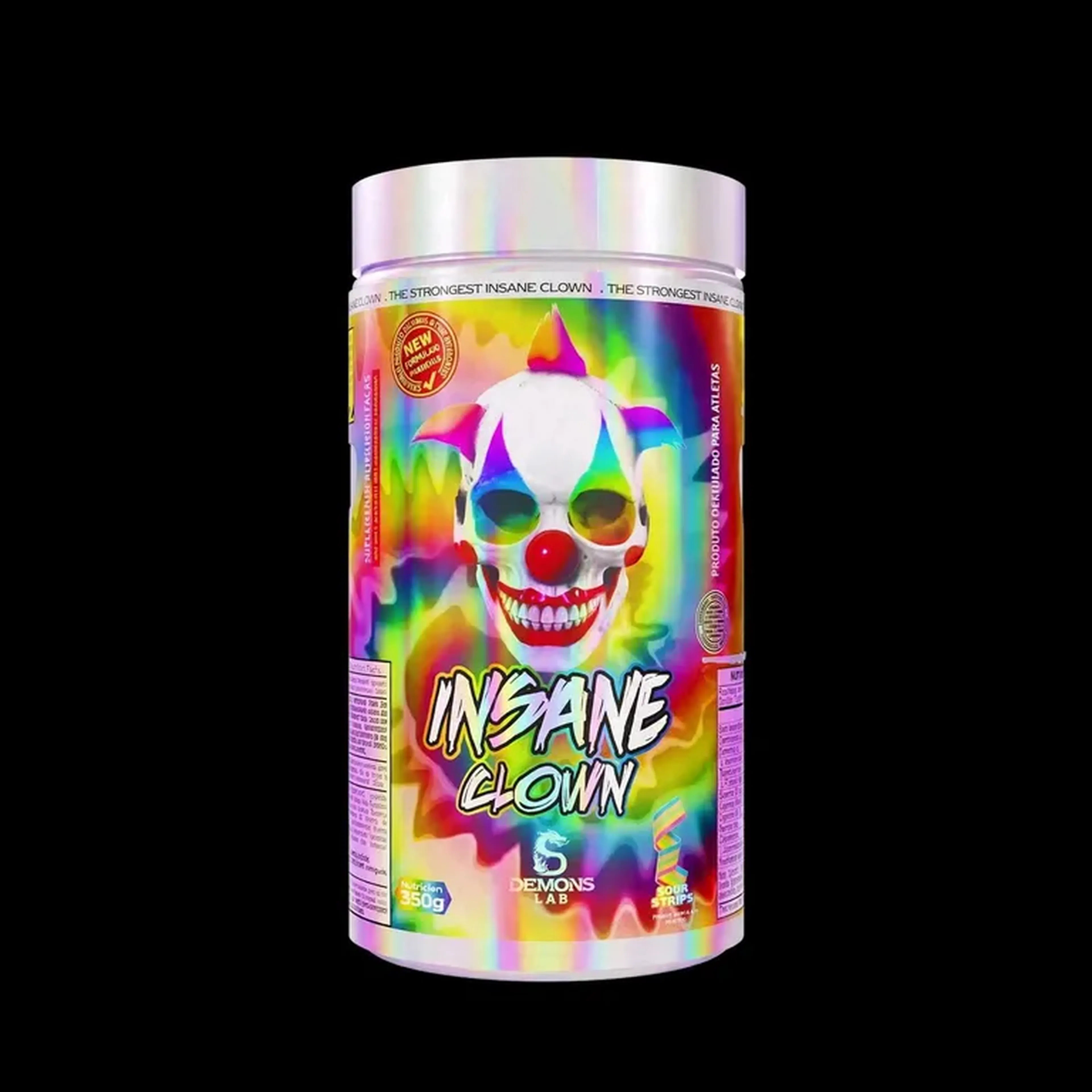 Pré Treino Insane Clown 350g Demons Lab - Sabor Sour Strips imagem