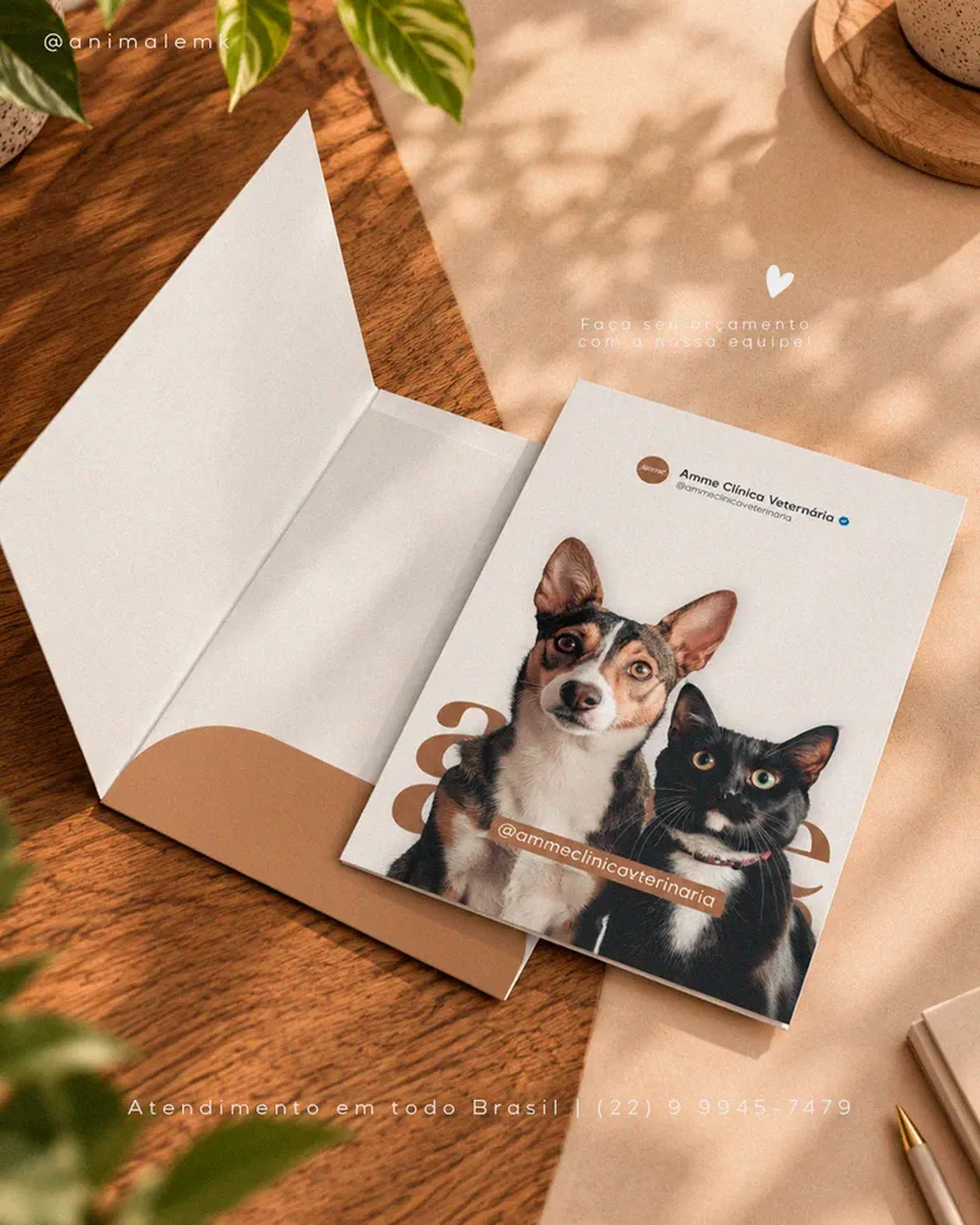 Pasta com Bolsa Personalizada imagem