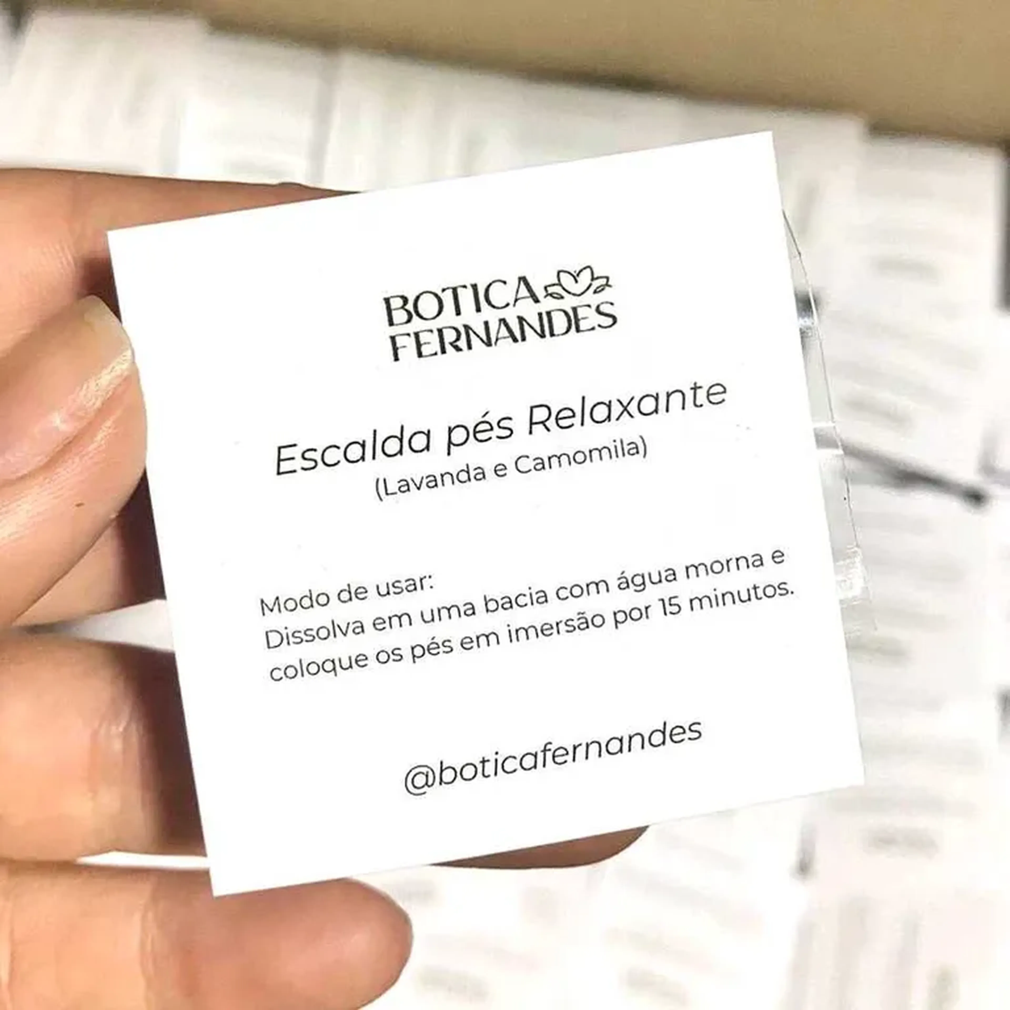 Escalda pés 30g 10 unidades imagem