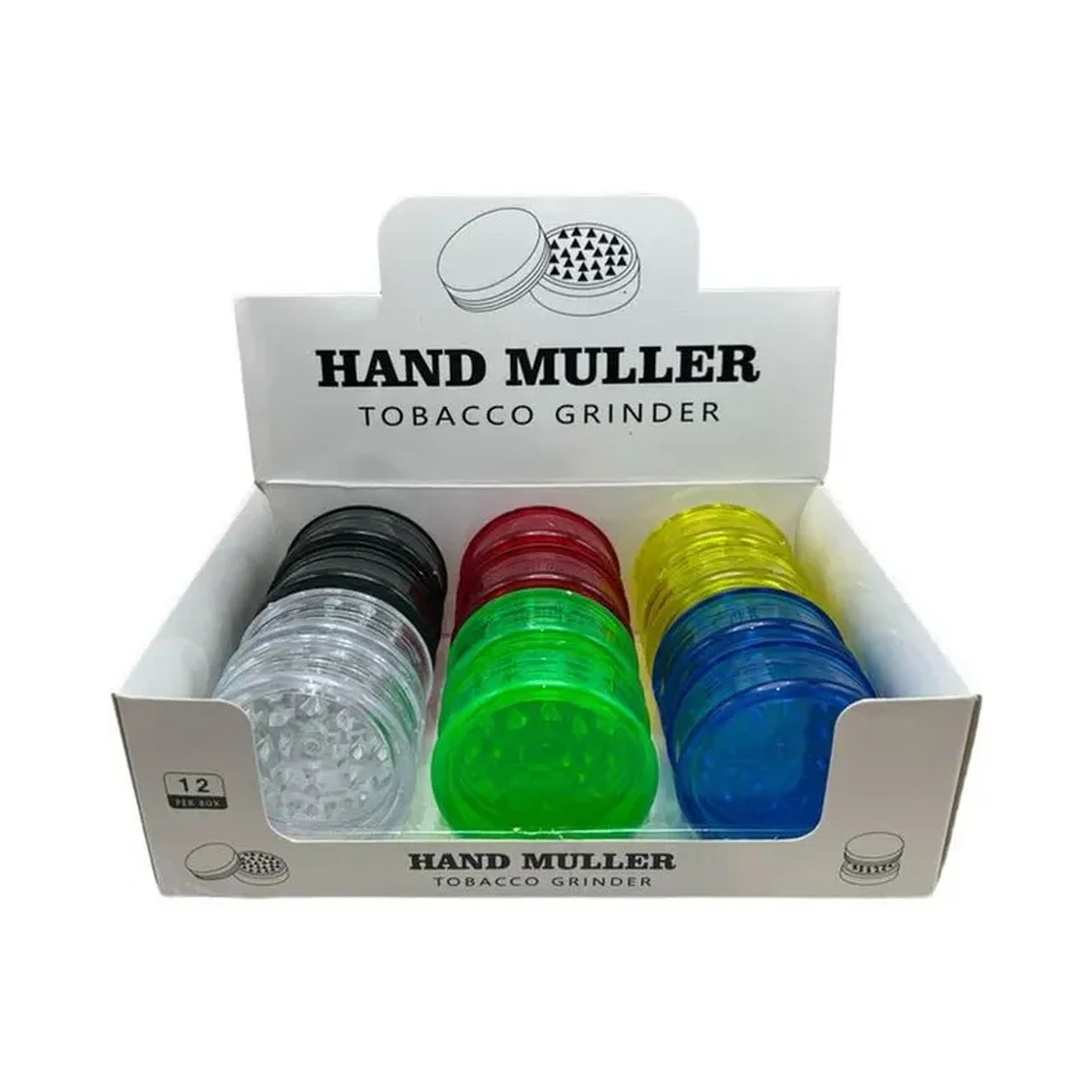 Caixa Dichavador de Acrilico 3 Partes 60 mm Hand Muller C|12 imagem