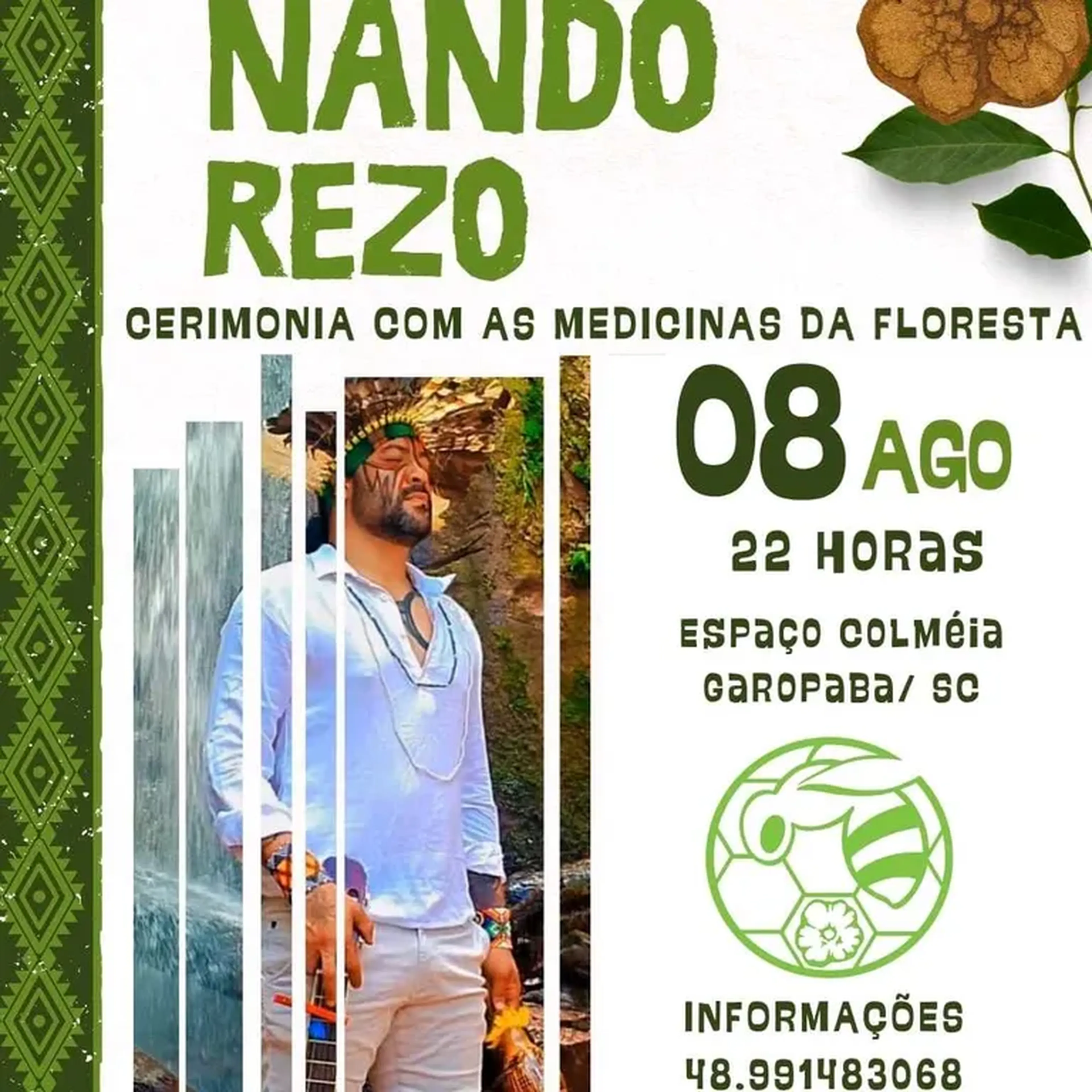 Cerimônia de Ayahuasca com Nando do Rezo - 08 agosto imagem