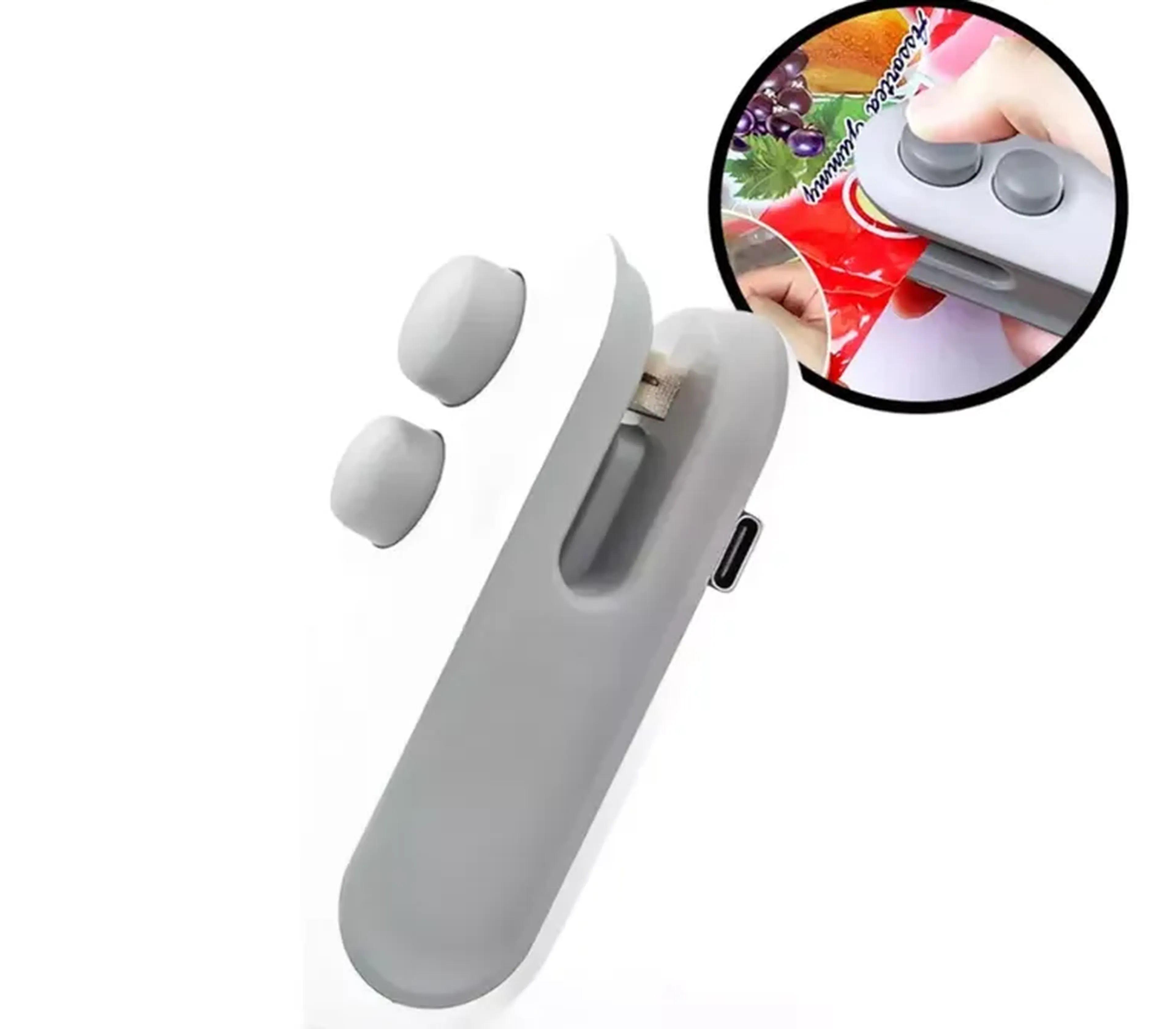 Mini Máquina Seladora Lacrador Manual Alimentos Embalagens imagem