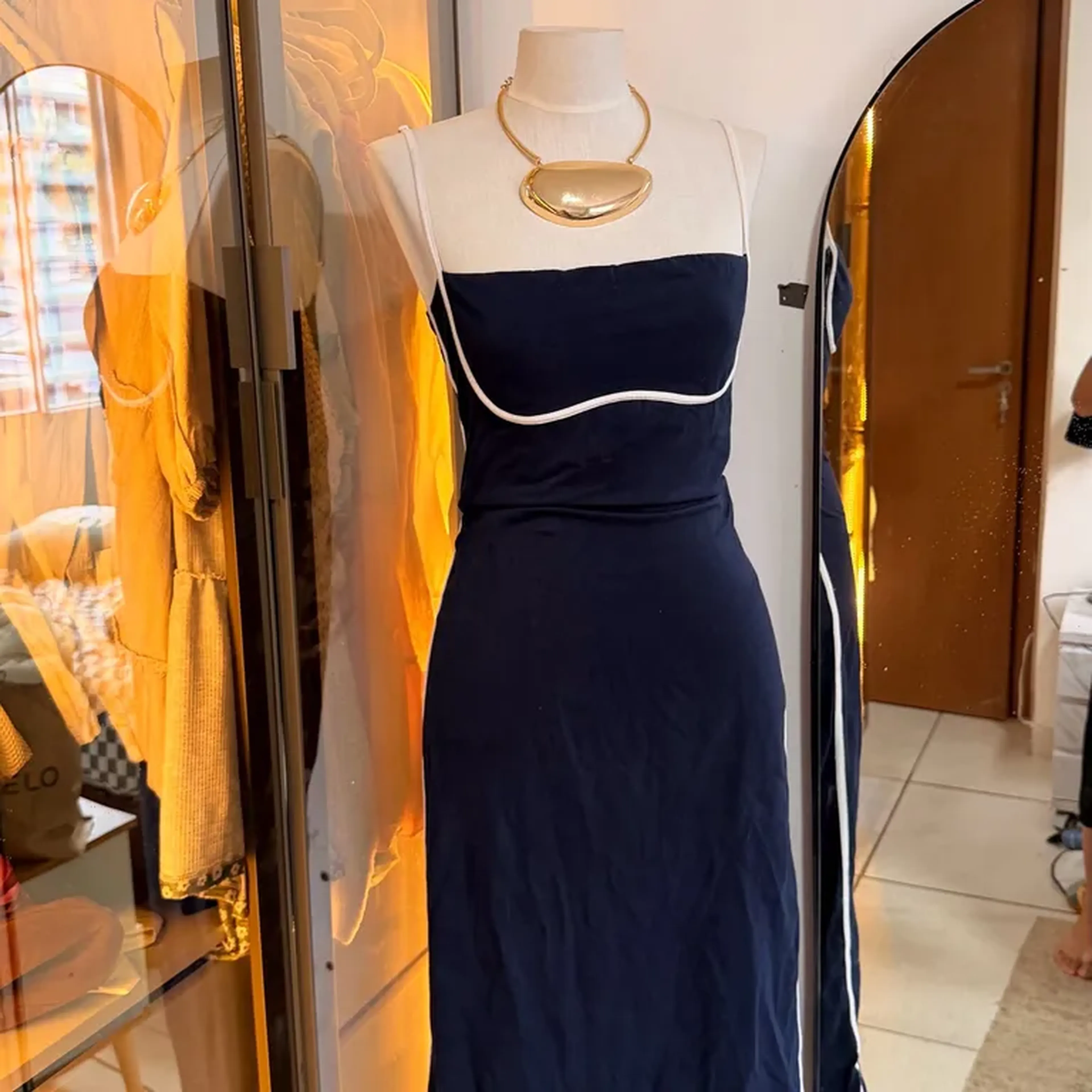 vestido longo super confortável. imagem