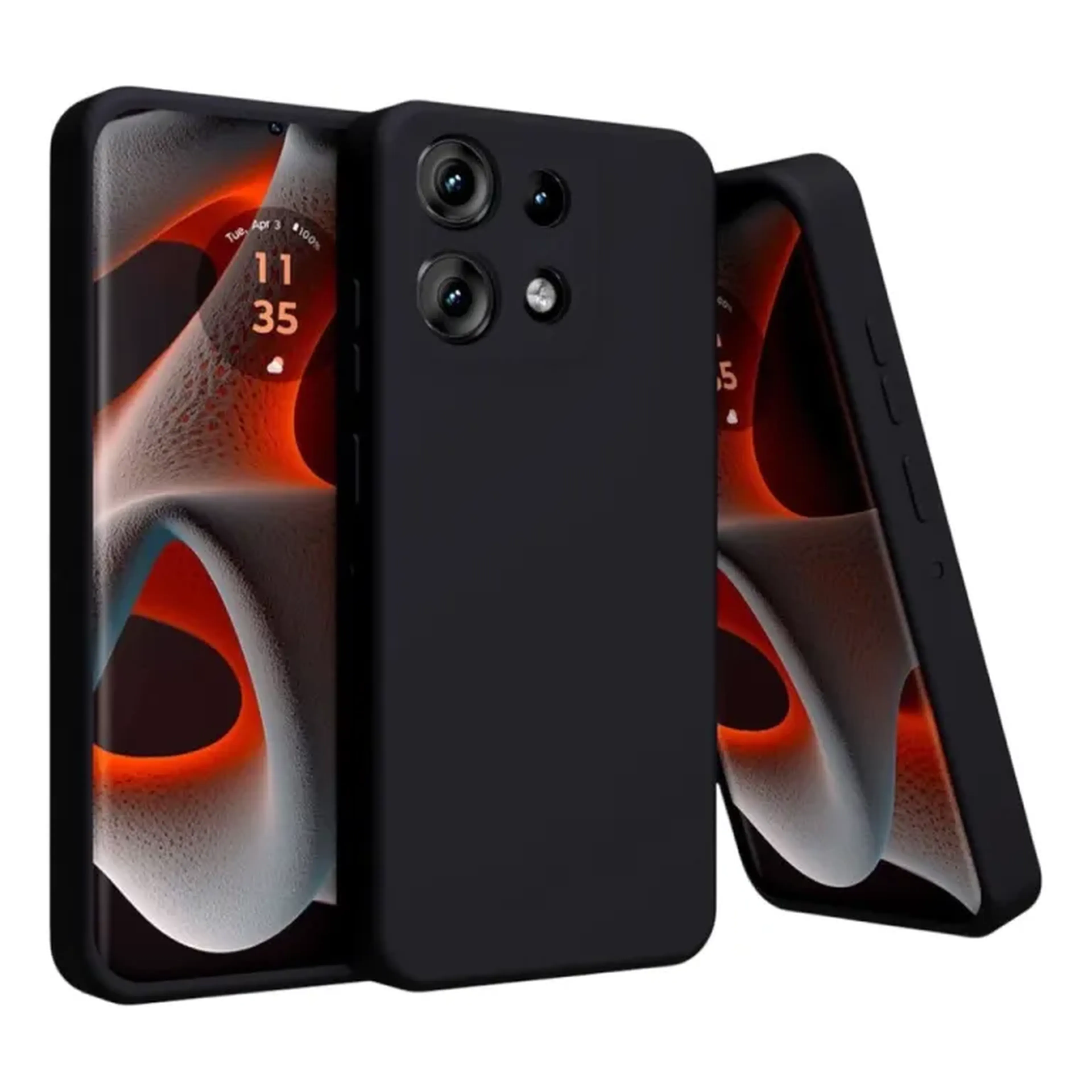 Capinha Moto G75, Silicone Aveludada imagem
