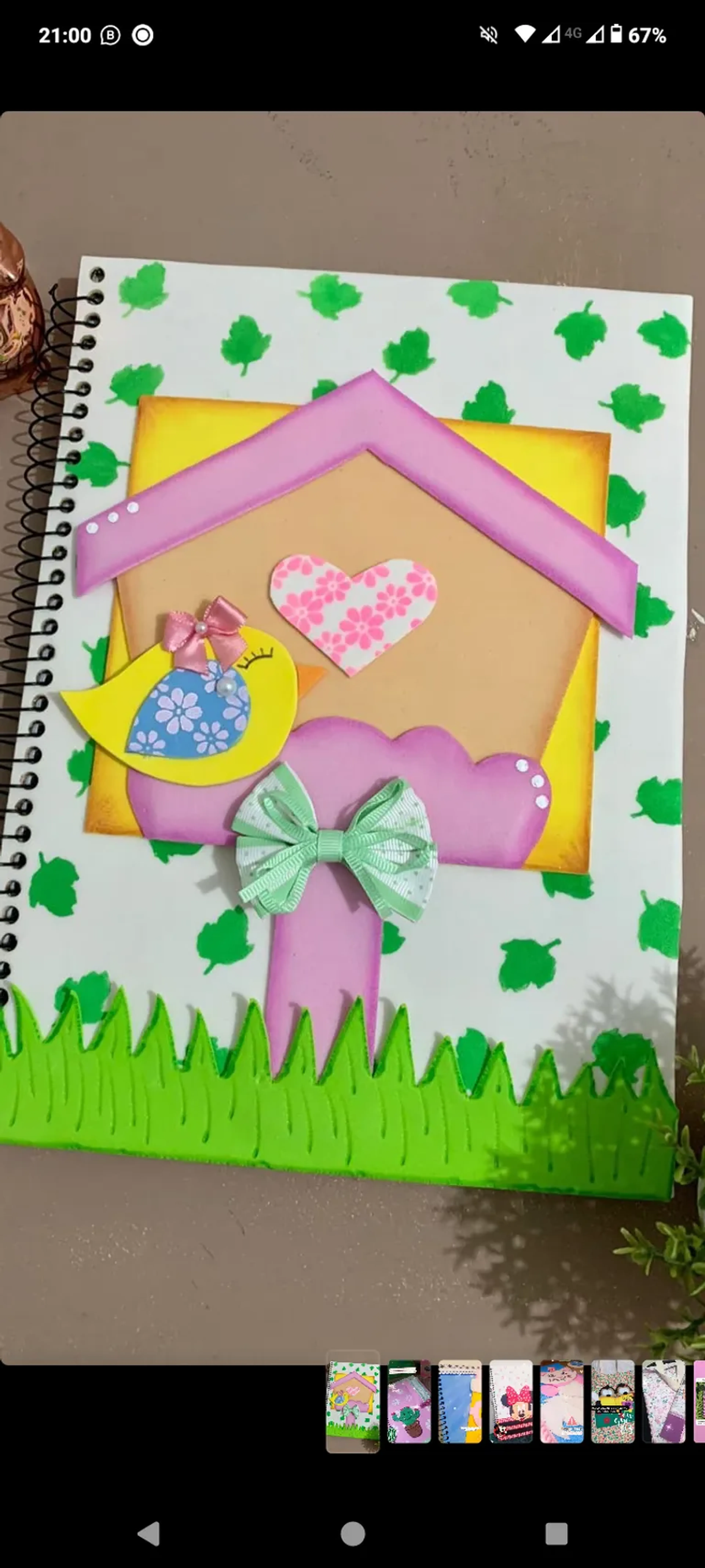 Caderno Amanhecer imagem