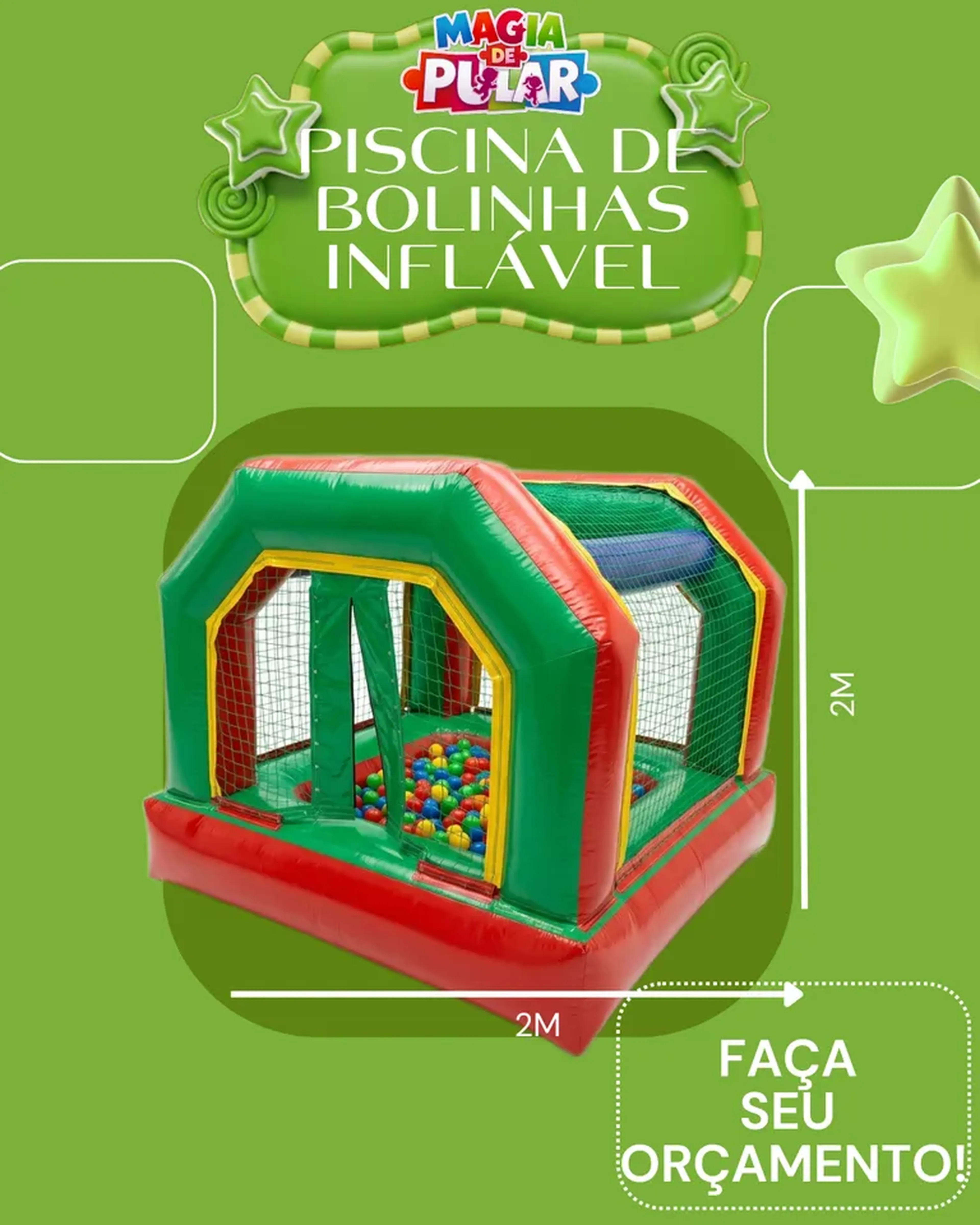 Piscina de bolinhas inflável imagem