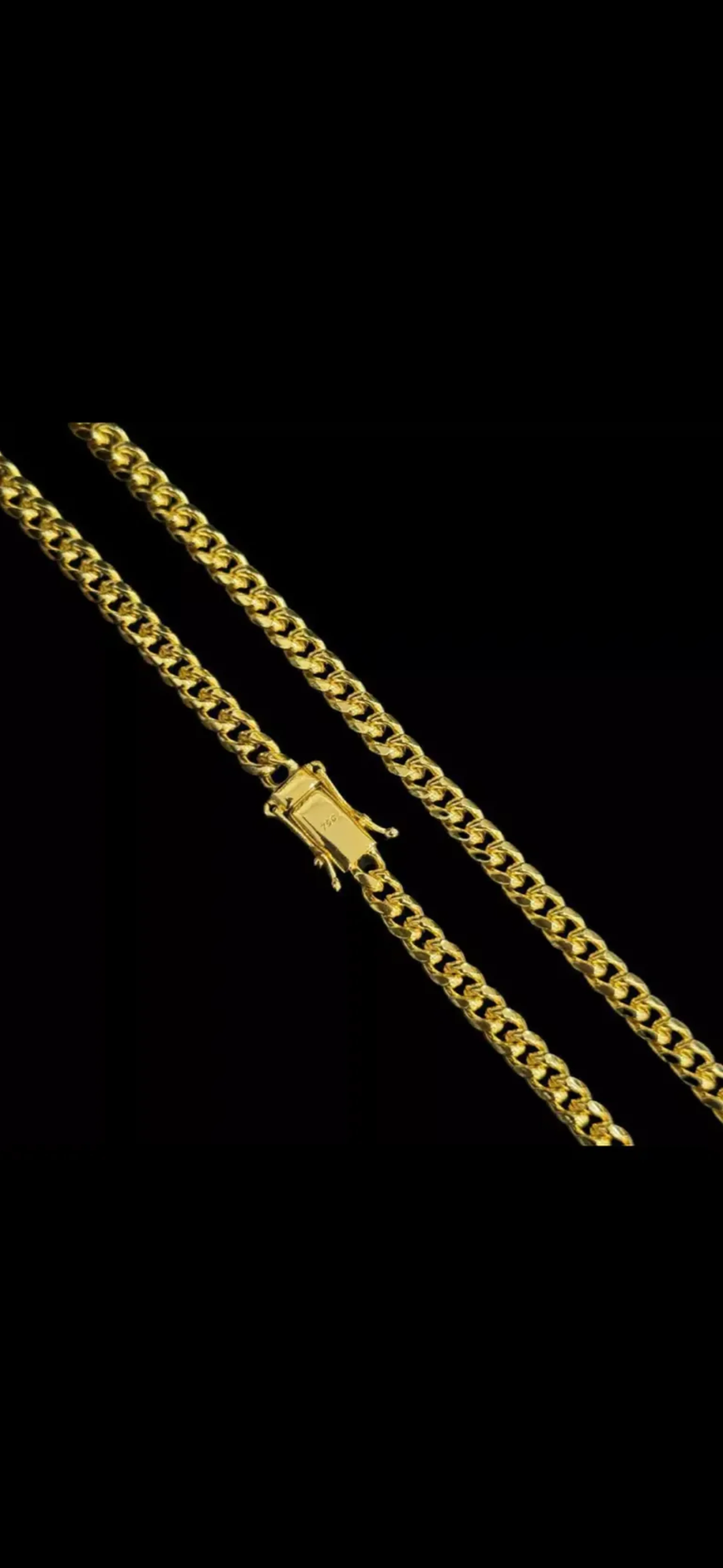 Corrente Cuban 6,5mm (70cm) imagem
