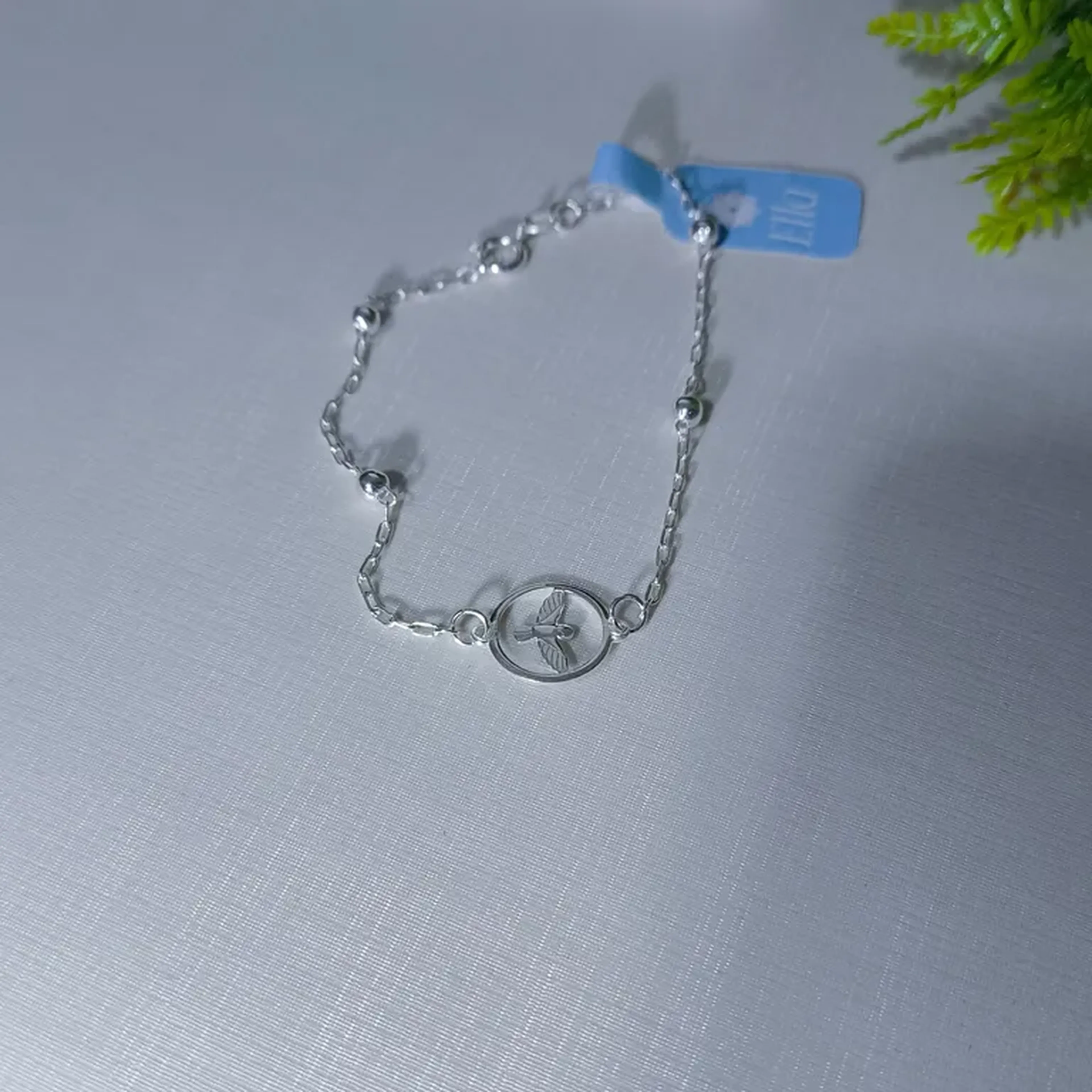 Pulseira Espírito Santo (Prata 950) imagem