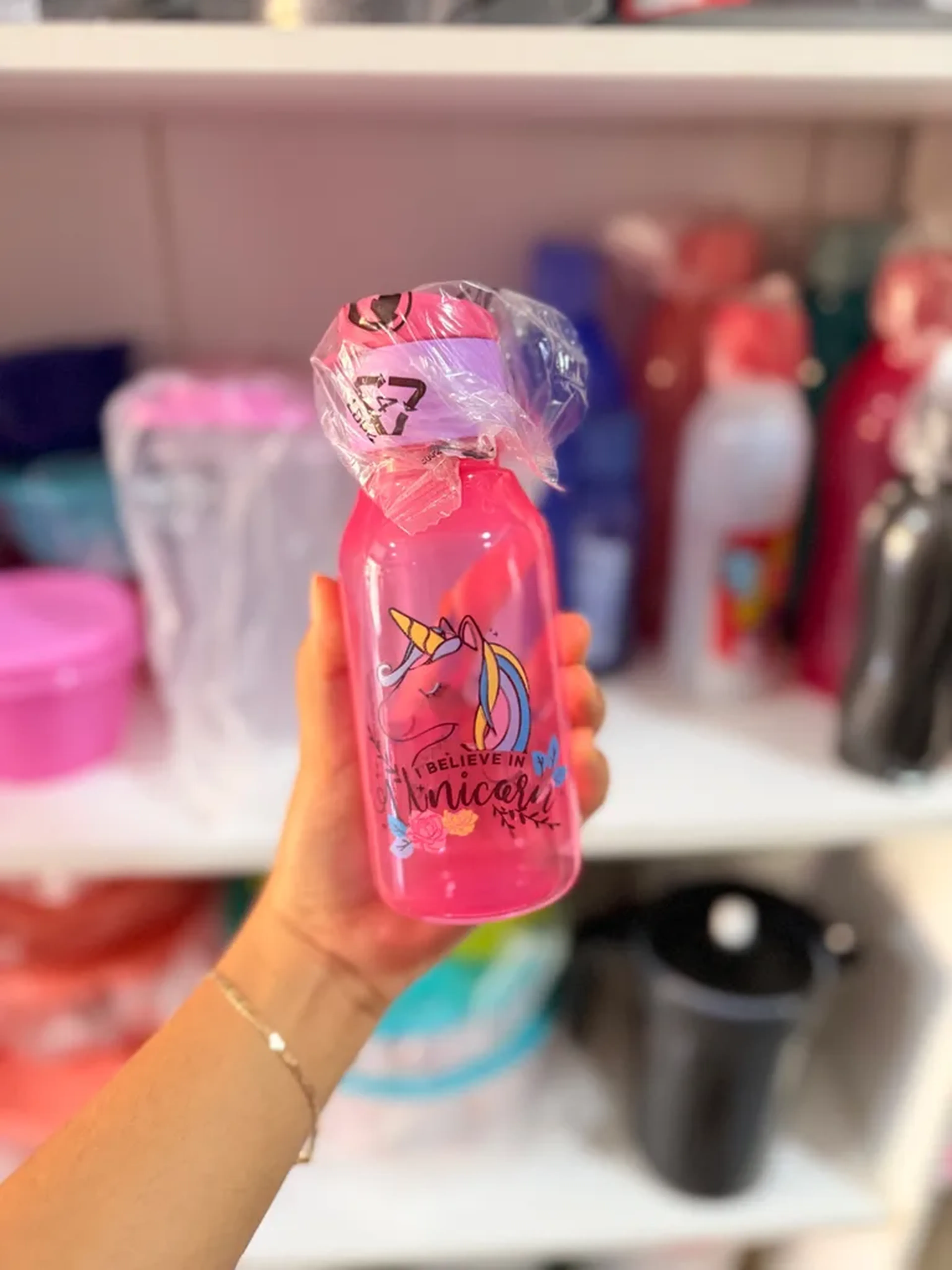 Garrafa infantil unicórnio 350ml imagem