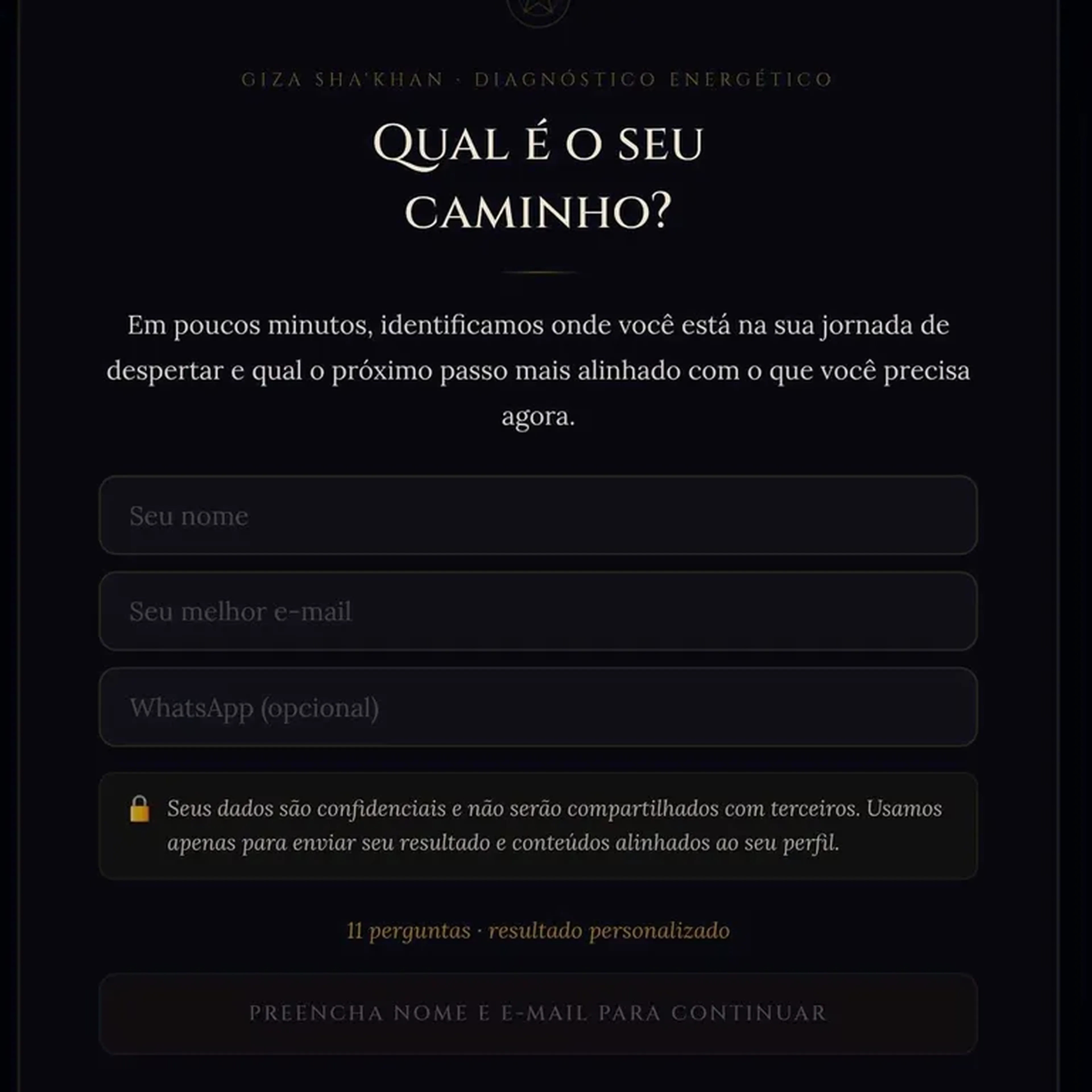 Teste de Despertar Cósmico imagem