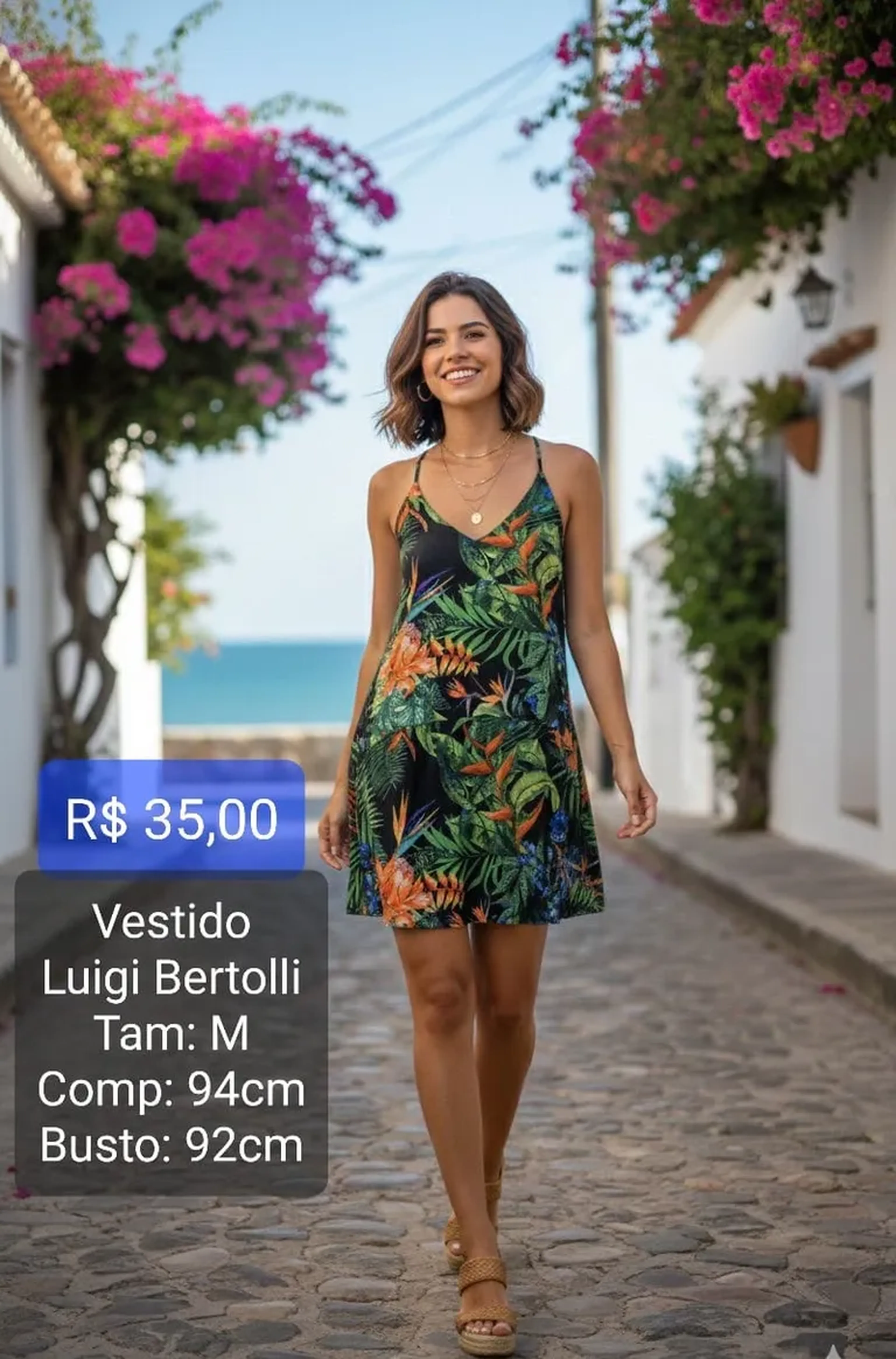 Vestido Luigi Bertolli M imagem