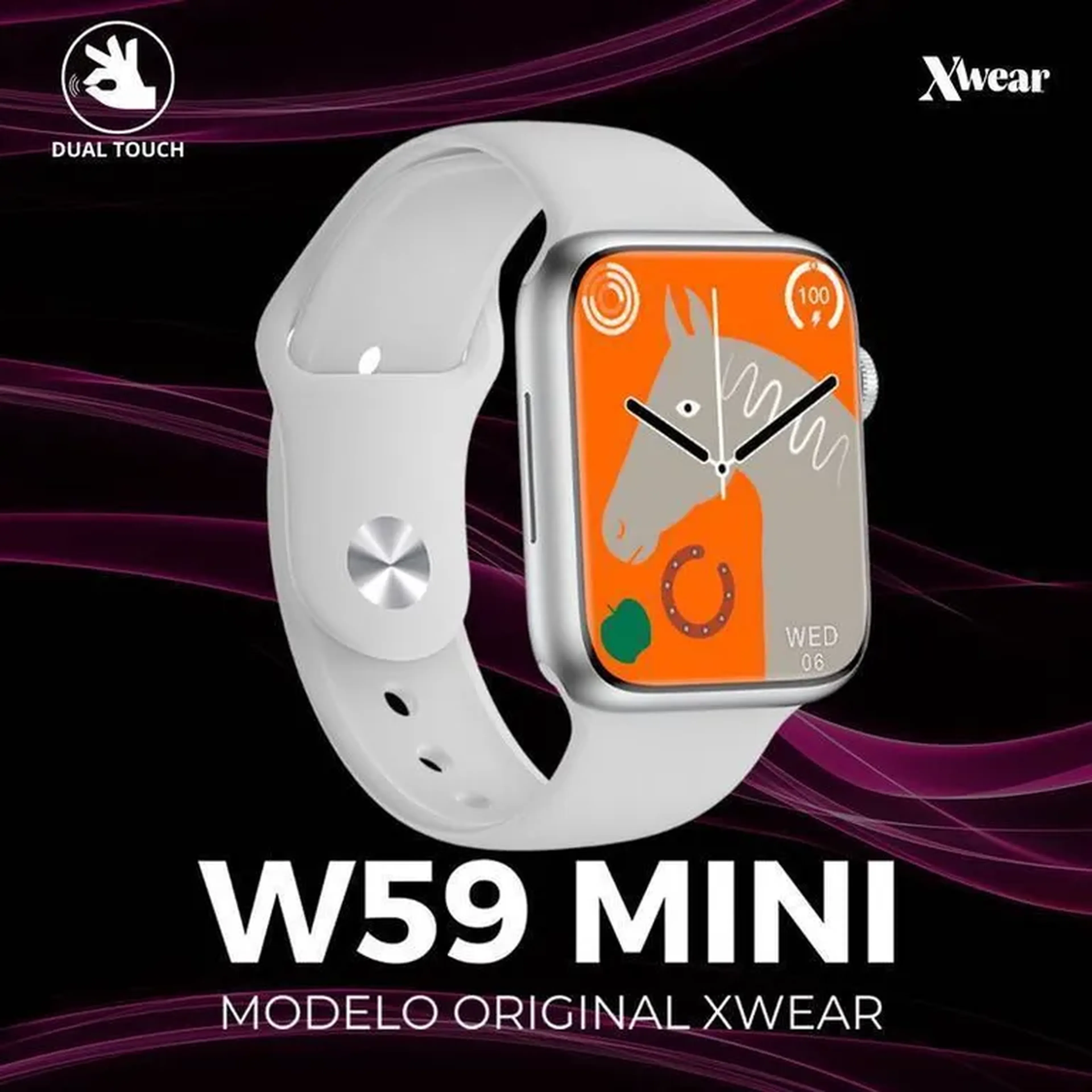 W59 Mini 2° Geração - Função Dois Gestos - Cor Prata imagem