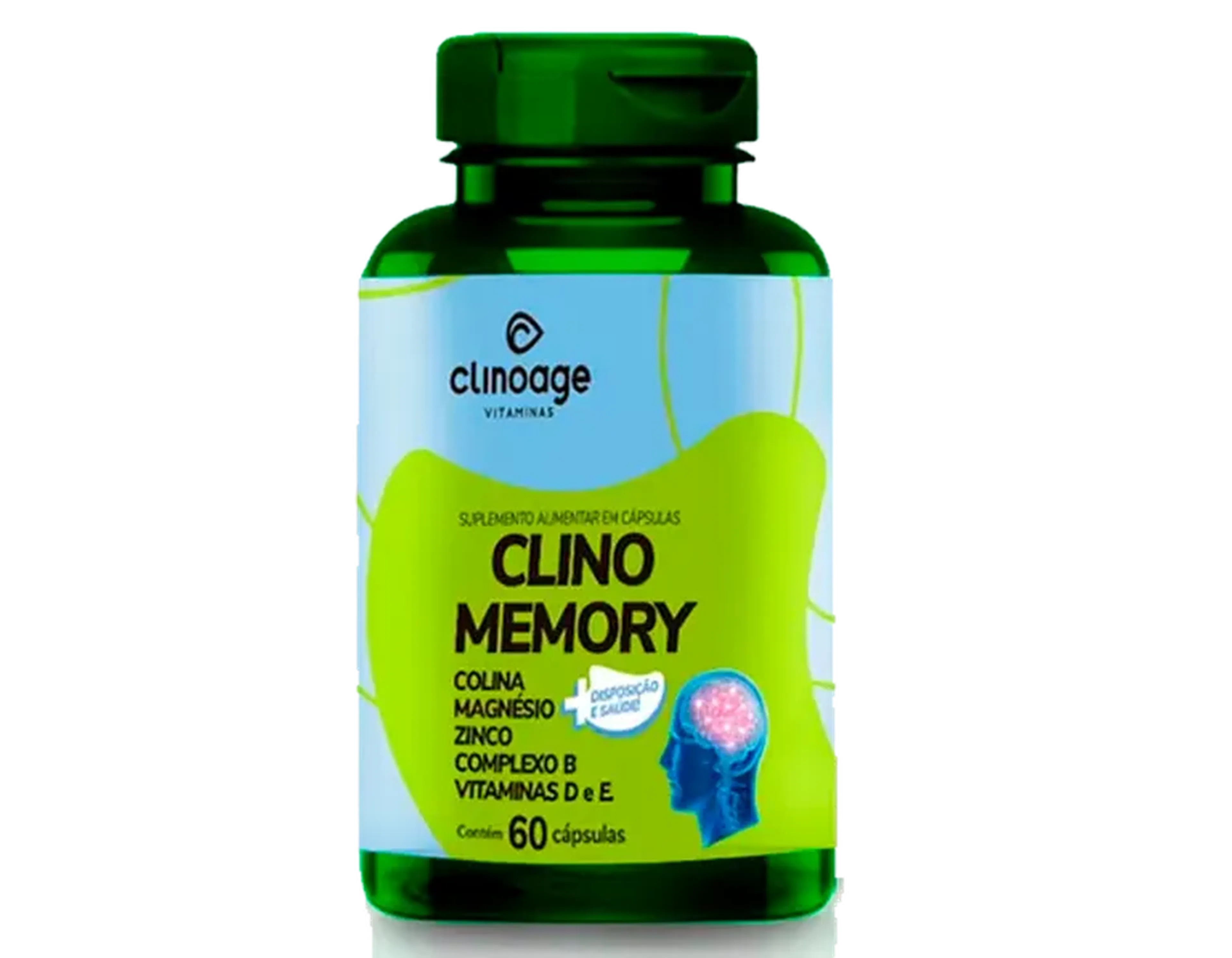 Ativador De Memória Clino Memory 60 Caps Clinoage imagem