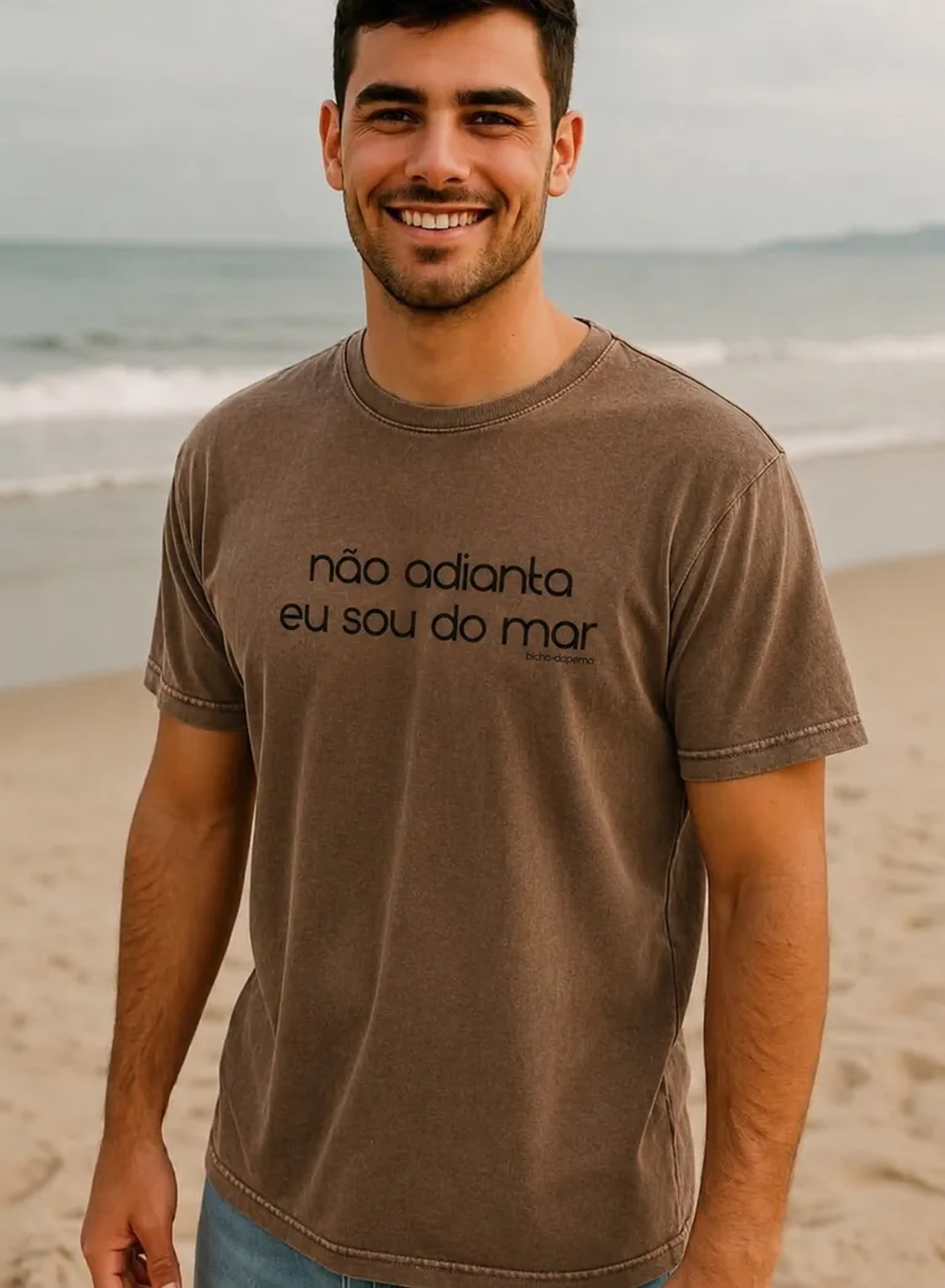 Masculina Marrom Não Adianta Preto imagem
