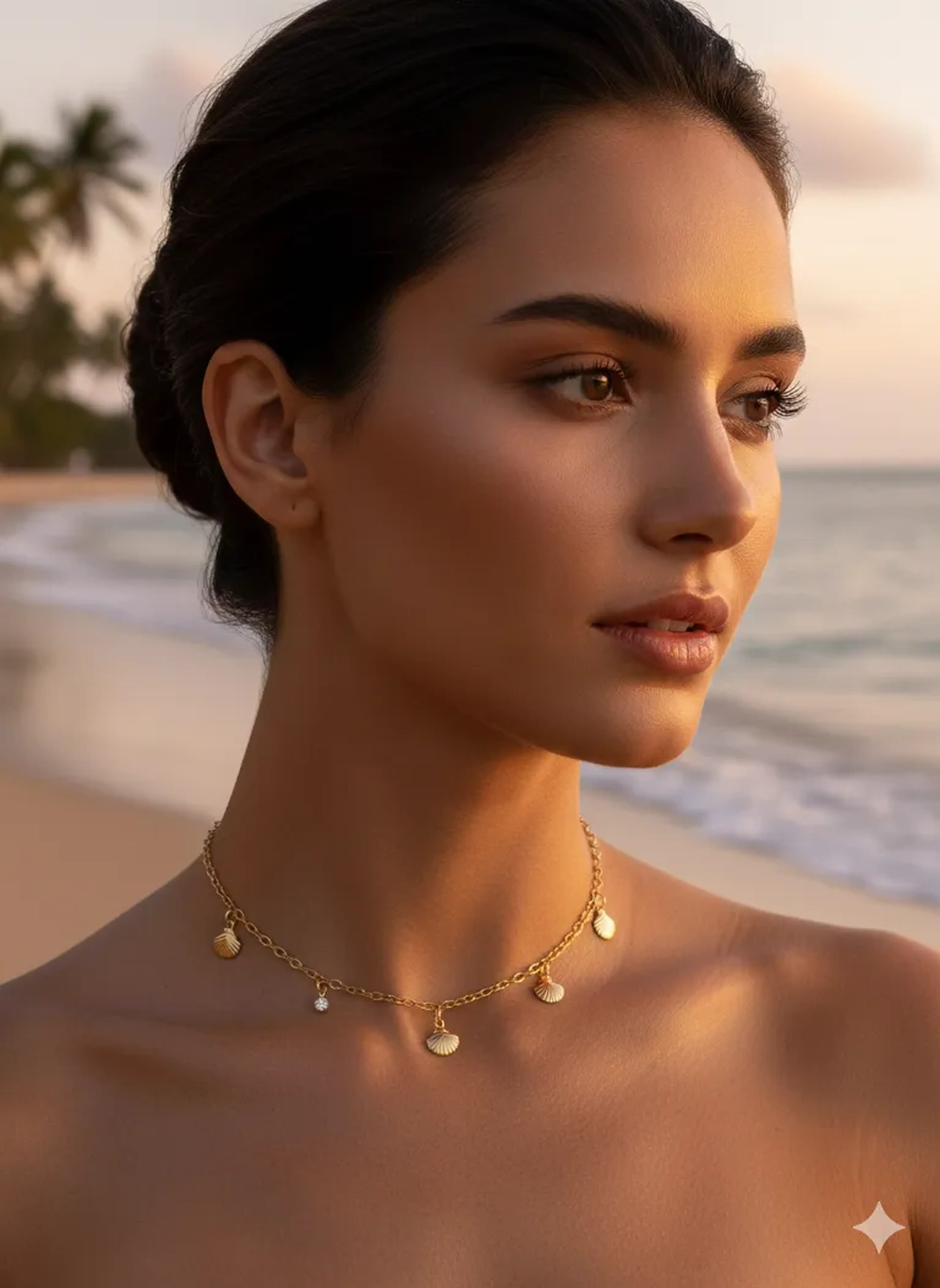 Choker Conchas - Coleção Costa Dourada imagem